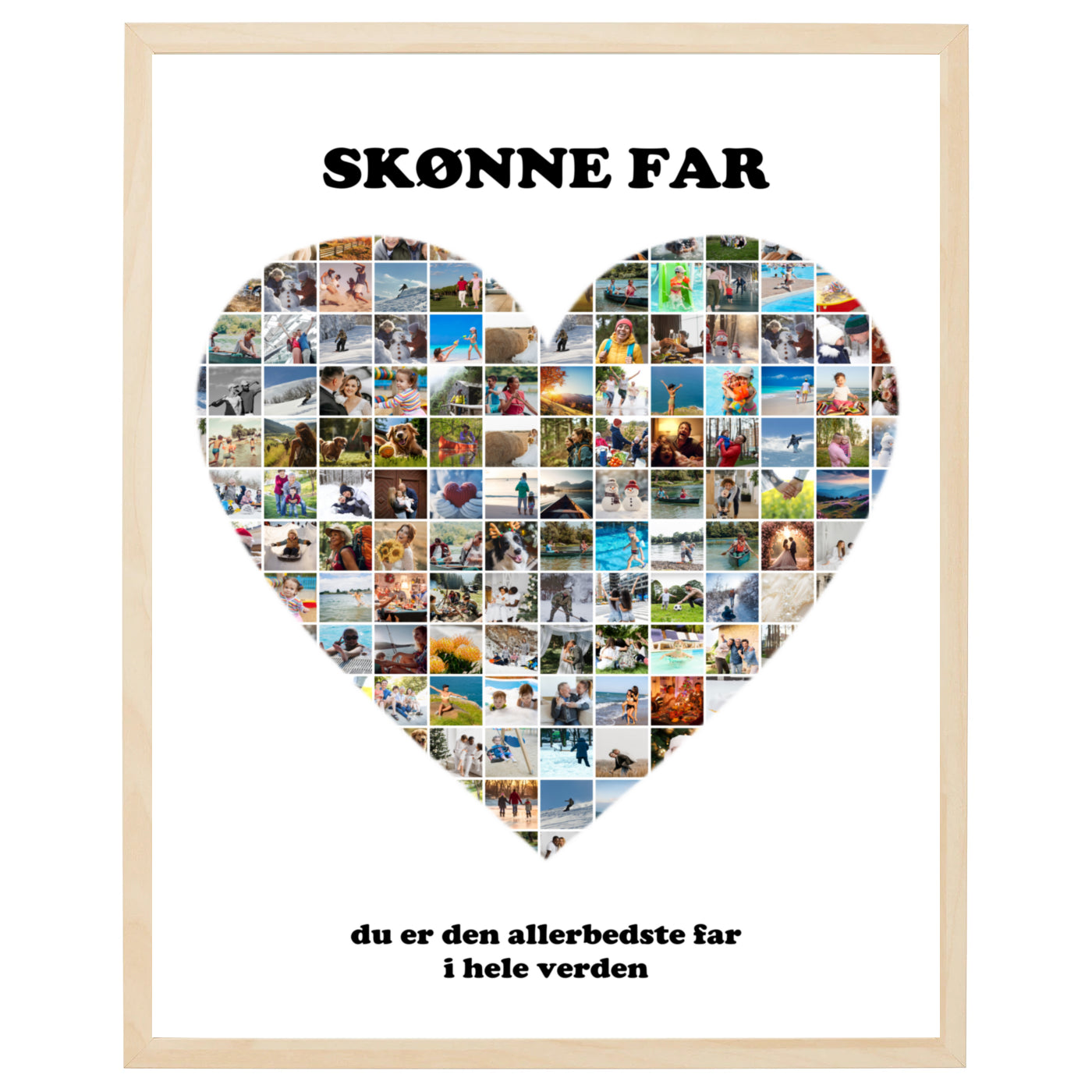 Fotocollage i Hjärtat II design - vi designar för dig