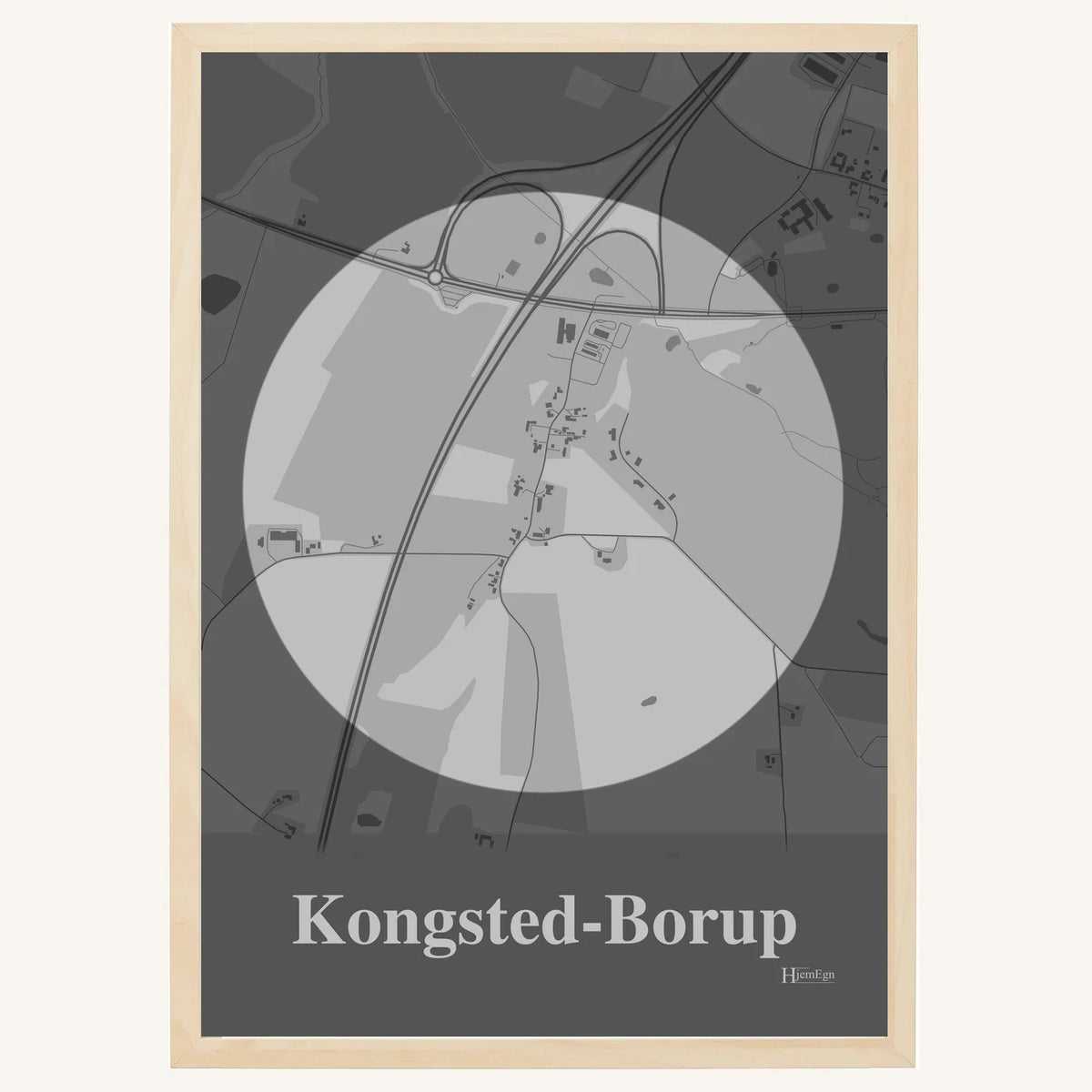 Kongsted-Borup plakat – Centrum 2026 – Lys pastel grå