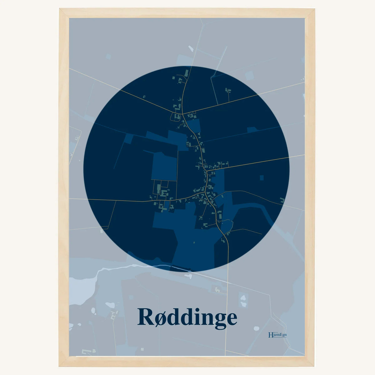 Røddinge plakat – Centrum 2026 – Mørk blå