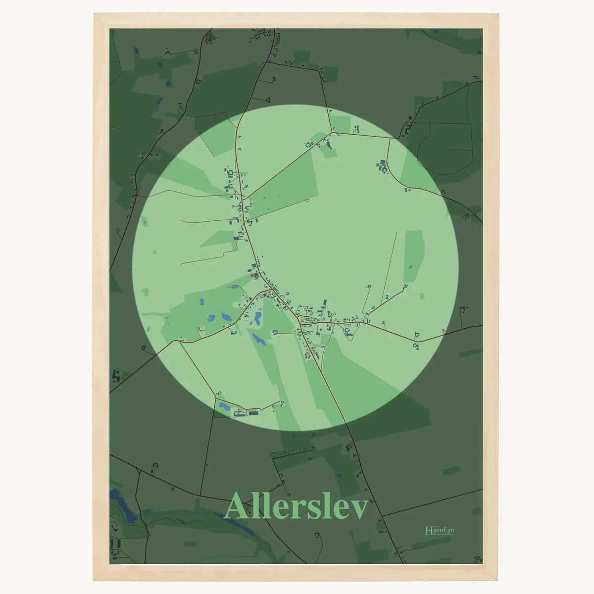 Allerslev plakat – Centrum 2026 – Lys pastel grøn