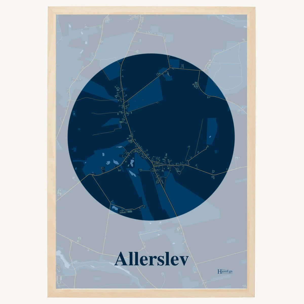 Allerslev plakat – Centrum 2026 – Mørk blå