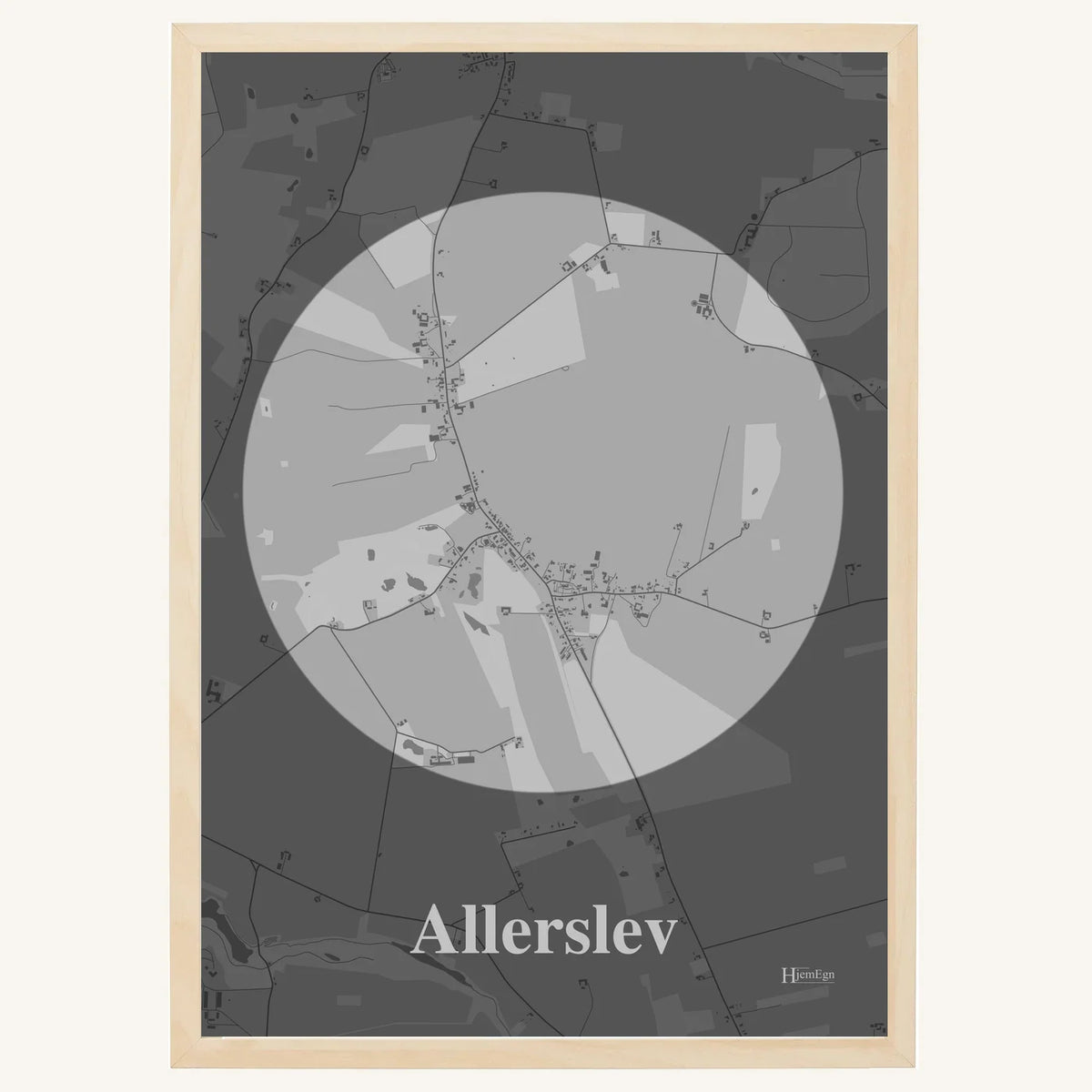 Allerslev plakat – Centrum 2026 – Lys pastel grå
