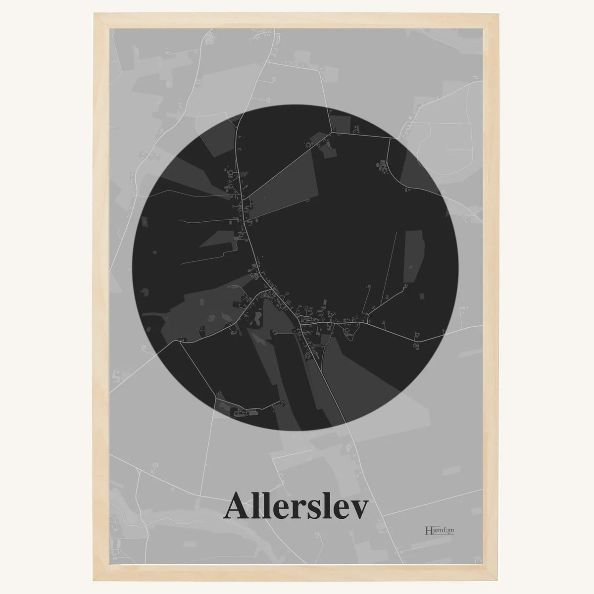 Allerslev plakat – Centrum 2026 – Mørk grå