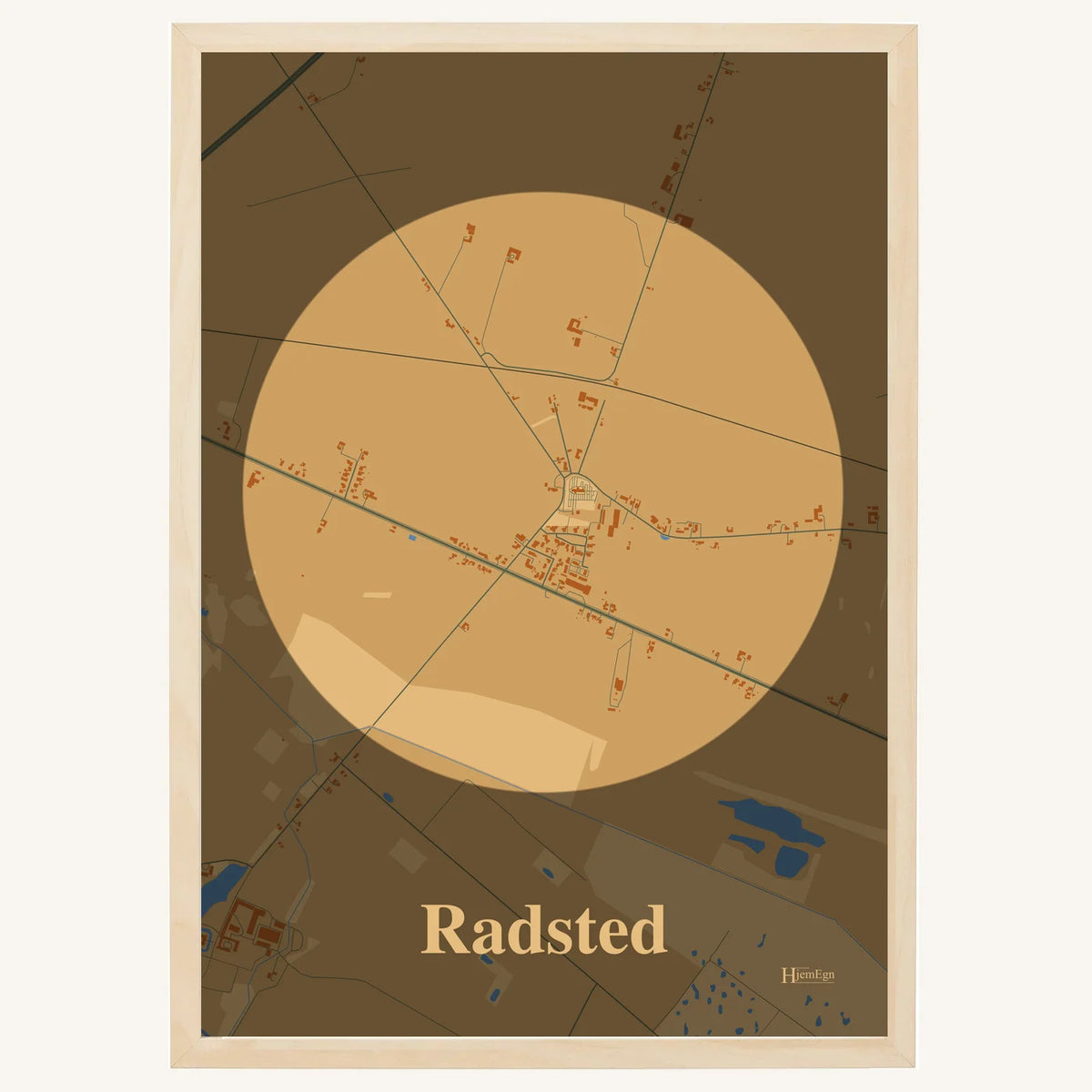 Radsted plakat – Centrum 2026 – Lys pastel brun