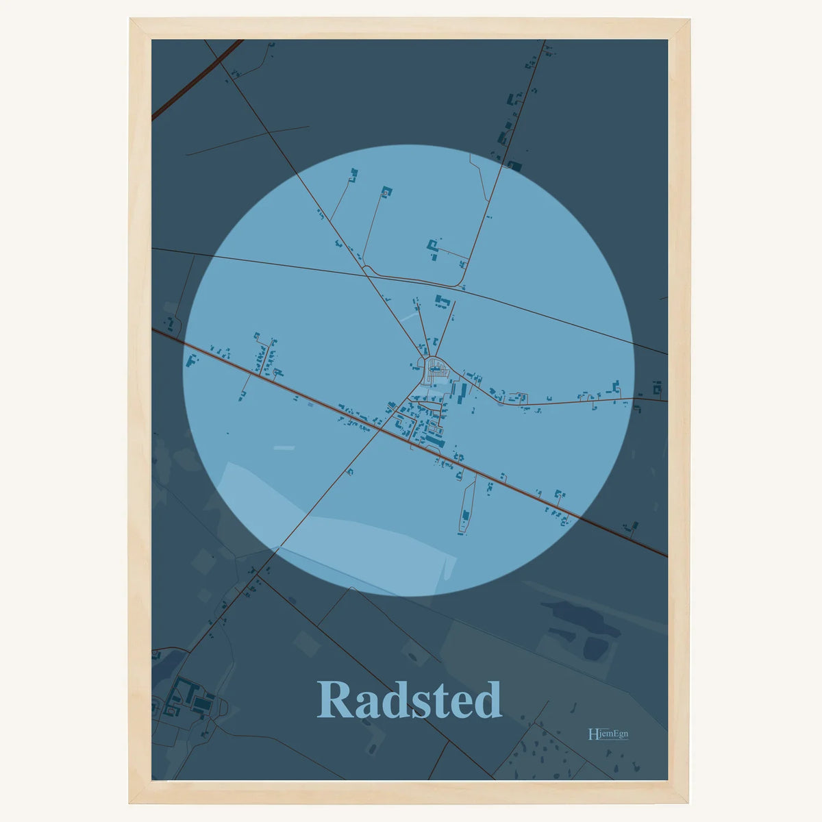 Radsted plakat – Centrum 2026 – Lys pastel blå