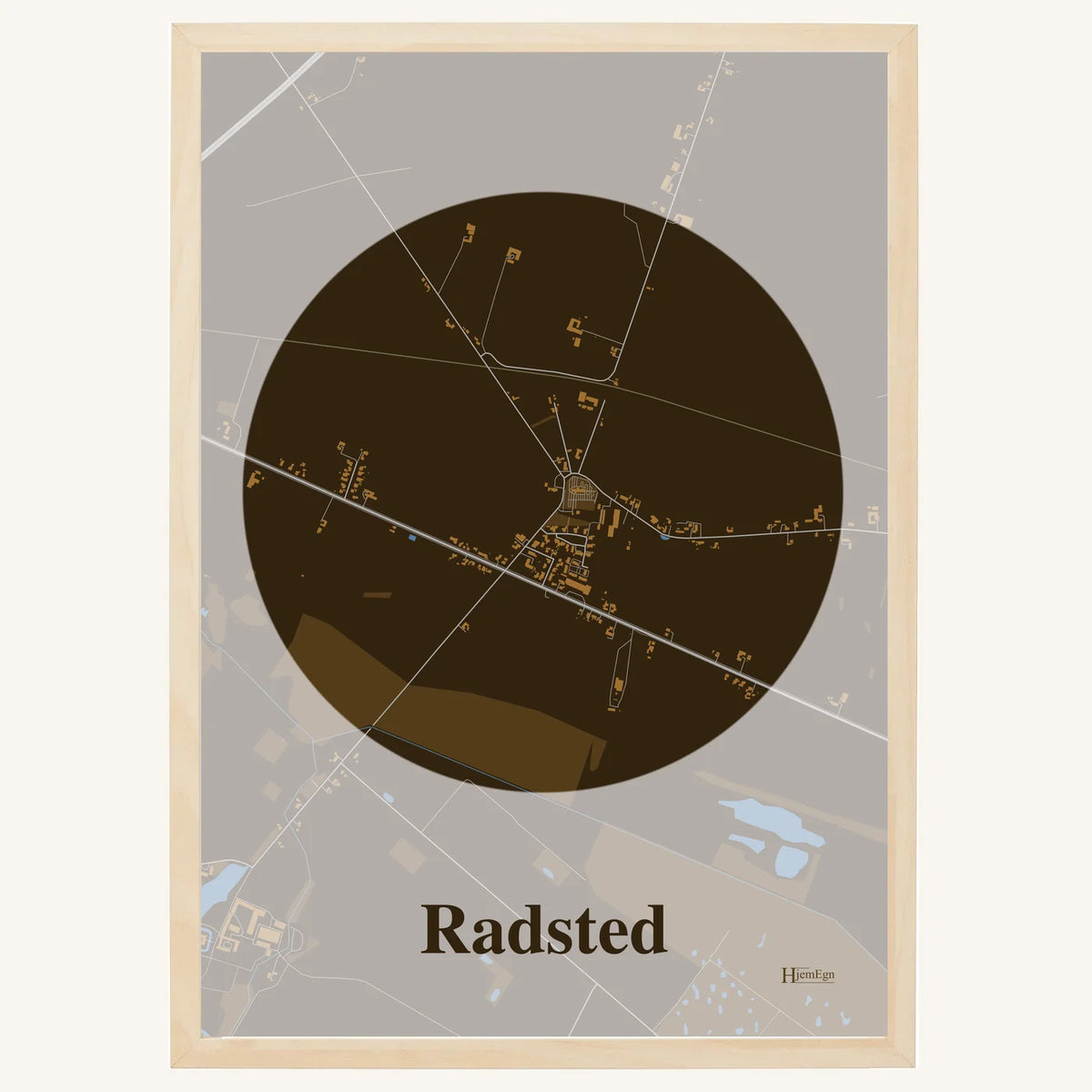 Radsted plakat – Centrum 2026 – Mørk brun