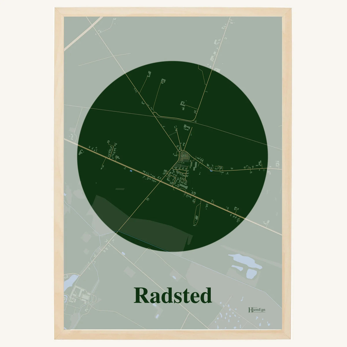 Radsted plakat – Centrum 2026 – Mørk grøn