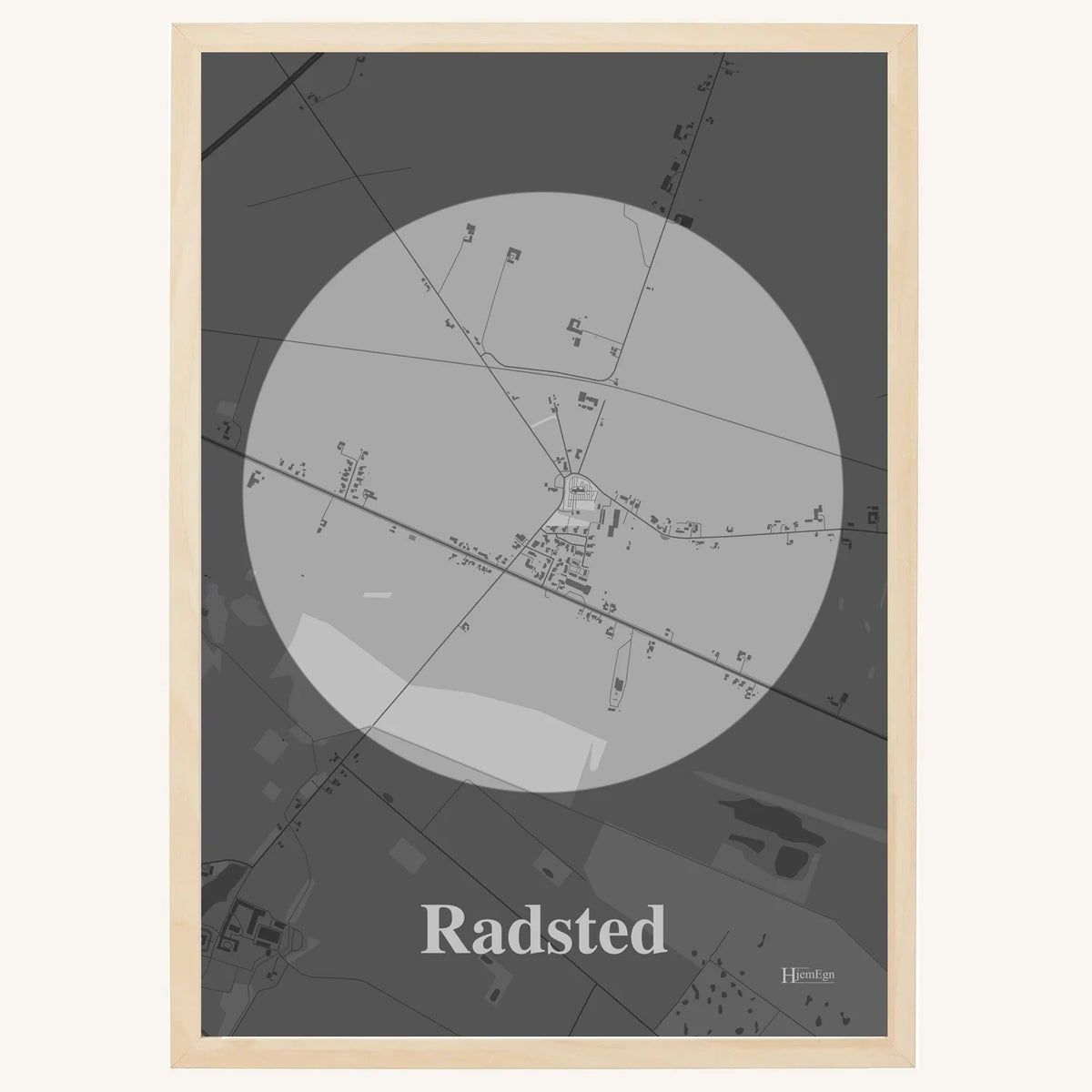 Radsted plakat – Centrum 2026 – Lys pastel grå