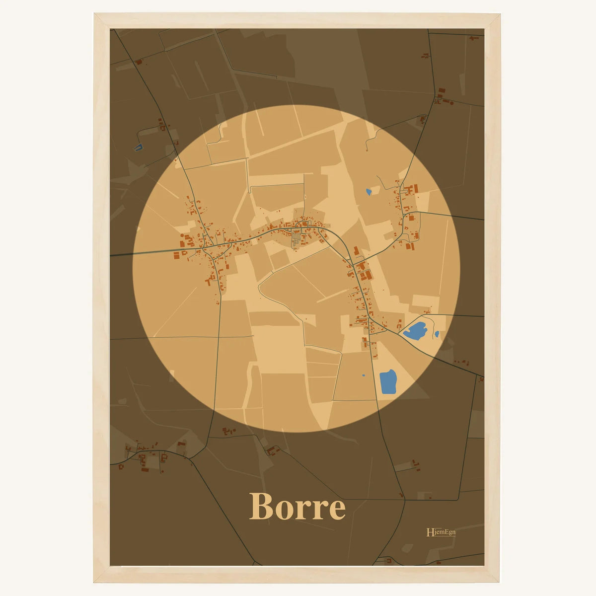 Borre plakat – Centrum 2026 – Lys pastel brun