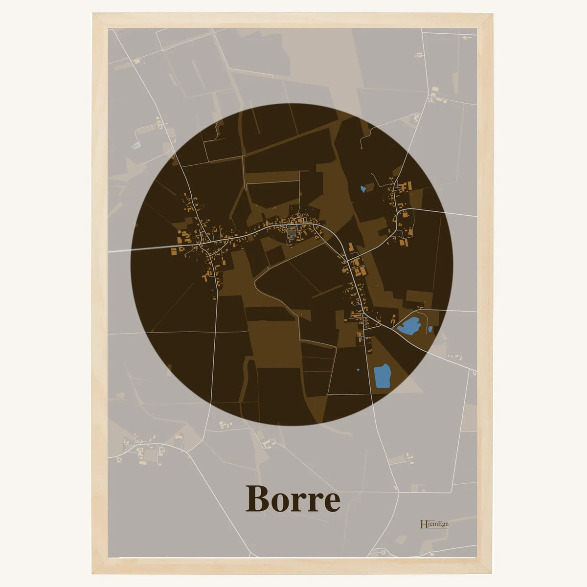 Borre plakat – Centrum 2026 – Mørk brun