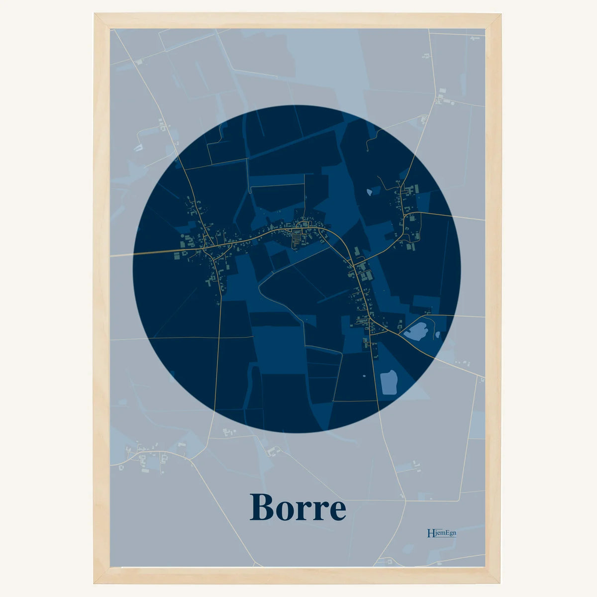 Borre plakat – Centrum 2026 – Mørk blå
