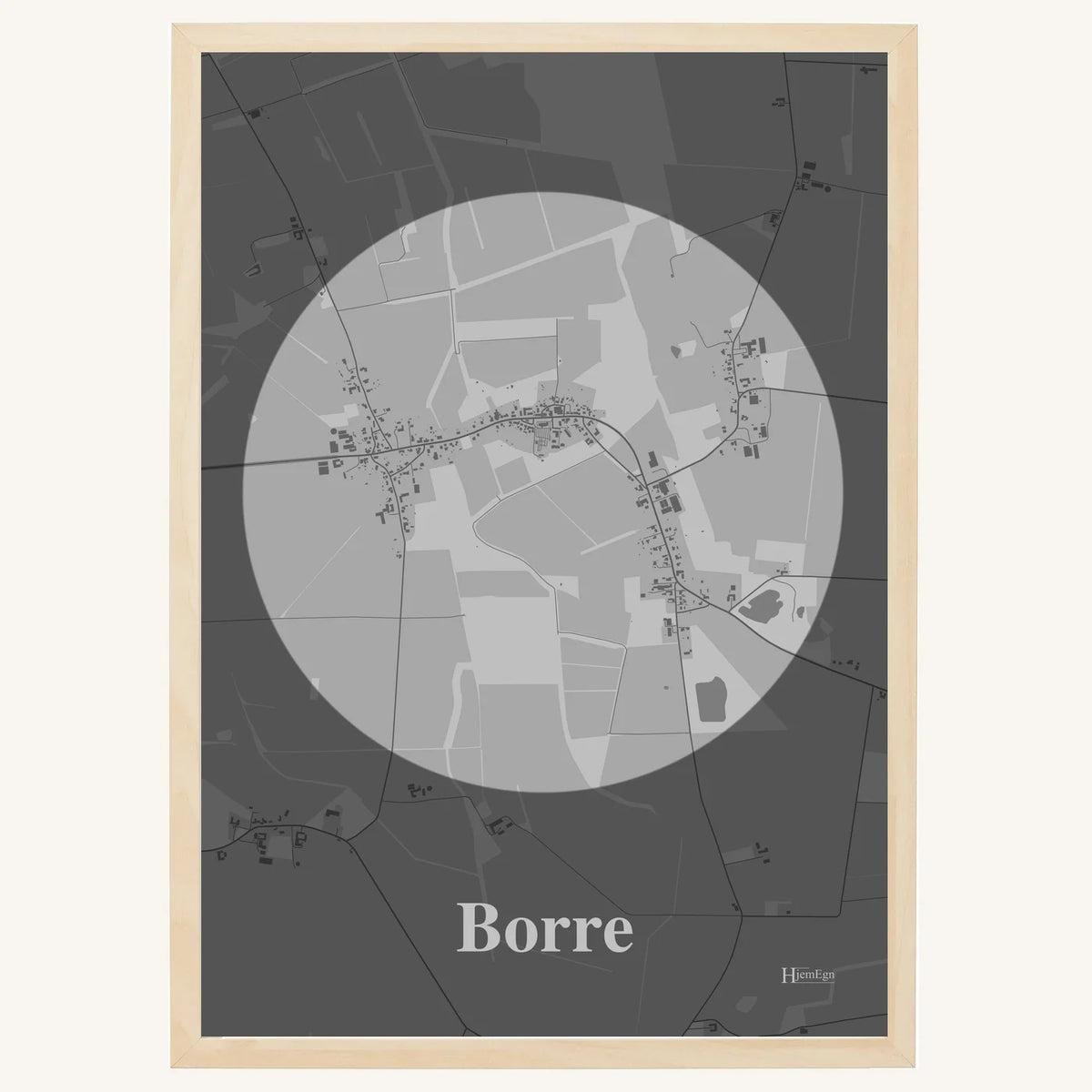 Borre plakat – Centrum 2026 – Lys pastel grå