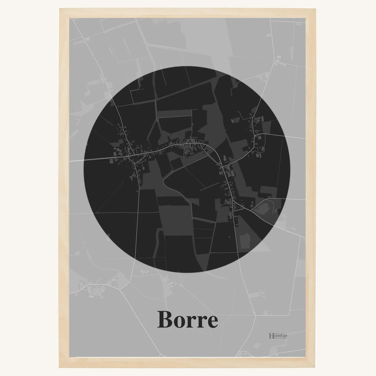 Borre plakat – Centrum 2026 – Mørk grå