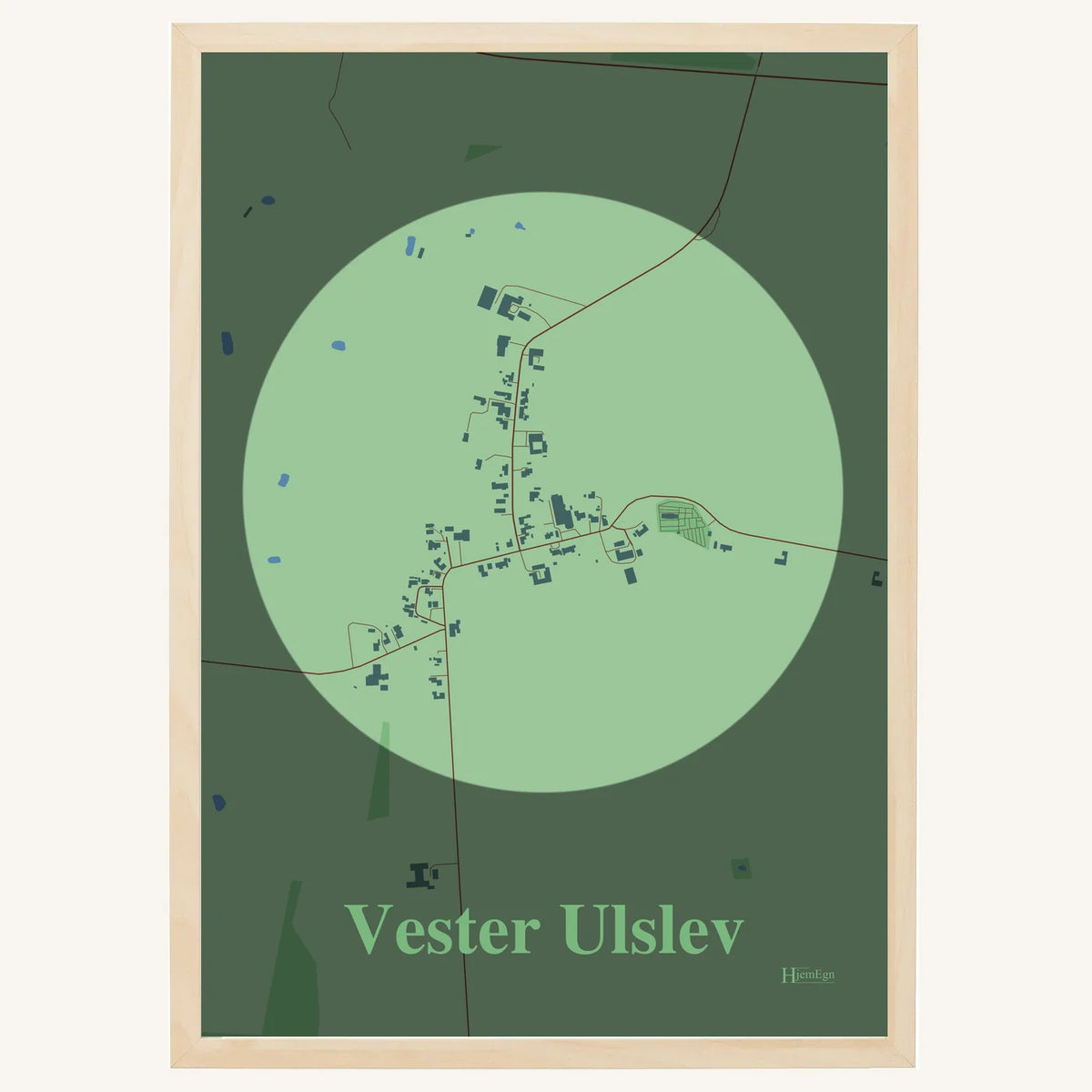 Vester Ulslev plakat – Centrum 2026 – Lys pastel grøn