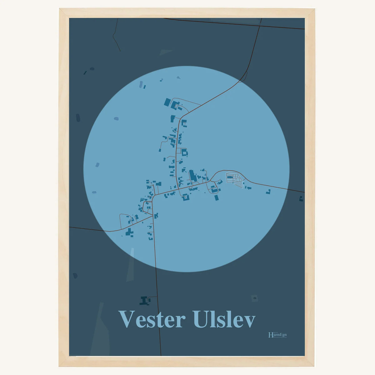 Vester Ulslev plakat – Centrum 2026 – Lys pastel blå