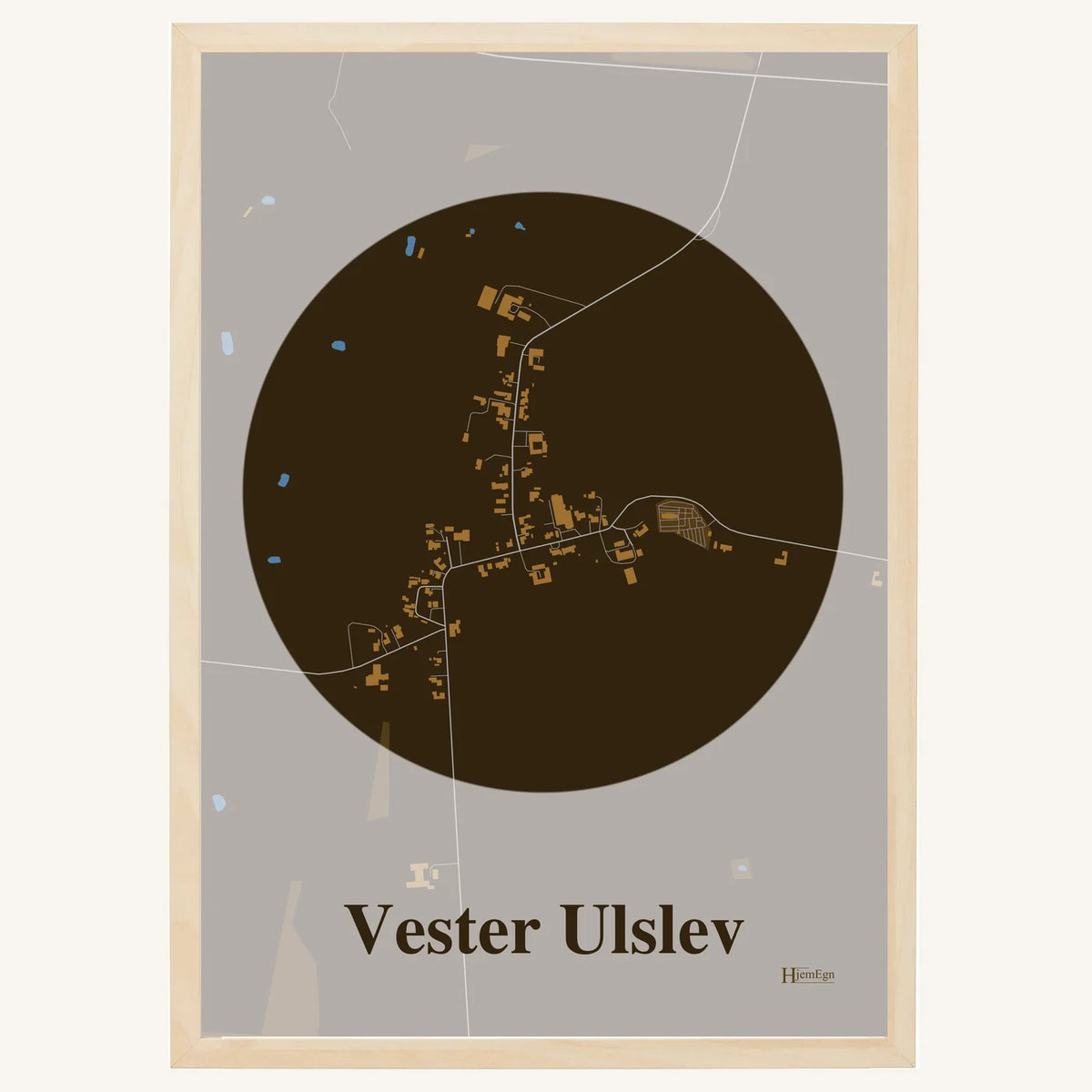 Vester Ulslev plakat – Centrum 2026 – Mørk brun