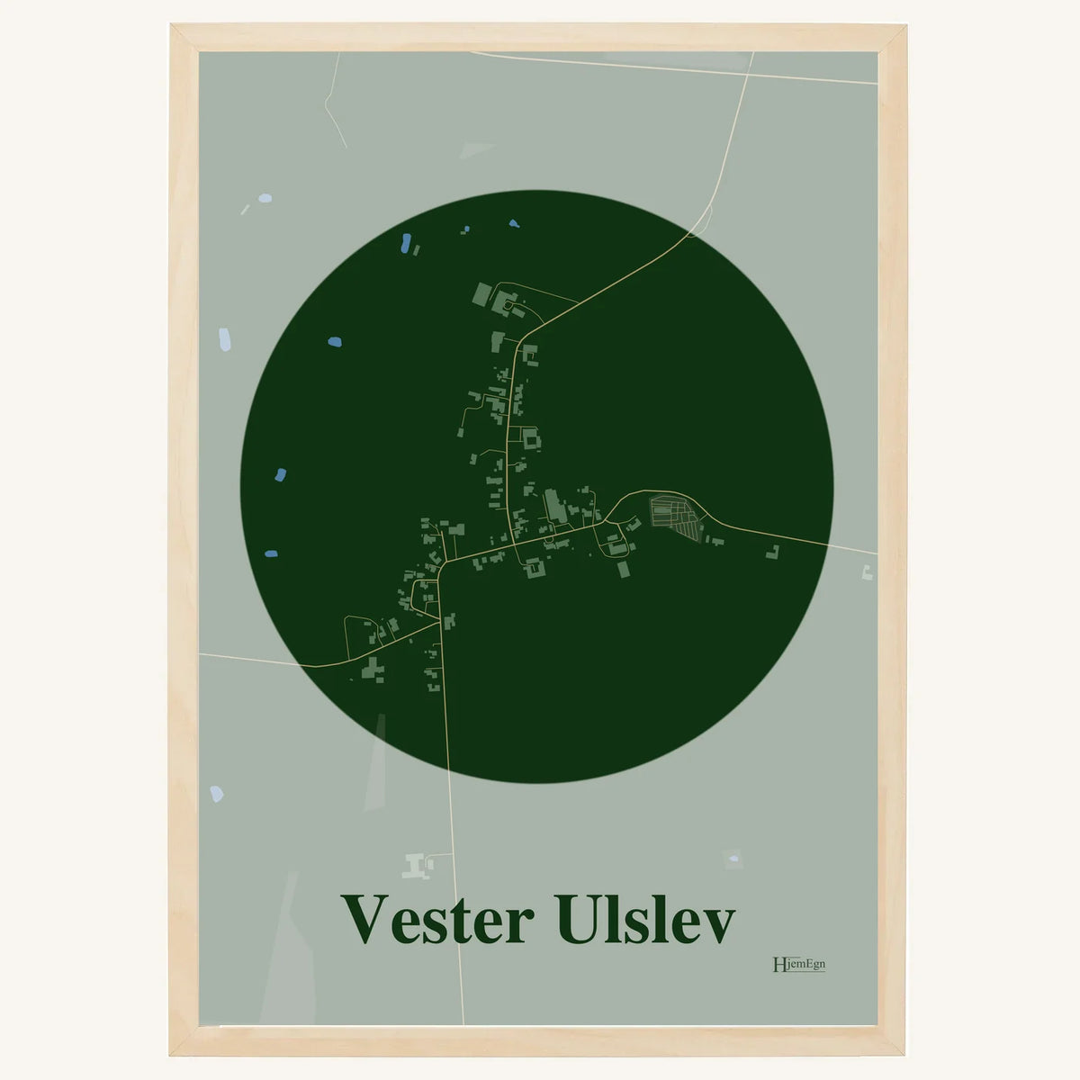 Vester Ulslev plakat – Centrum 2026 – Mørk grøn