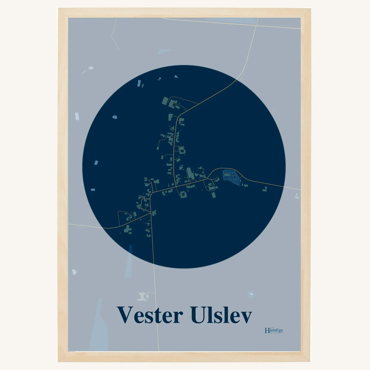Vester Ulslev plakat – Centrum 2026 – Mørk blå