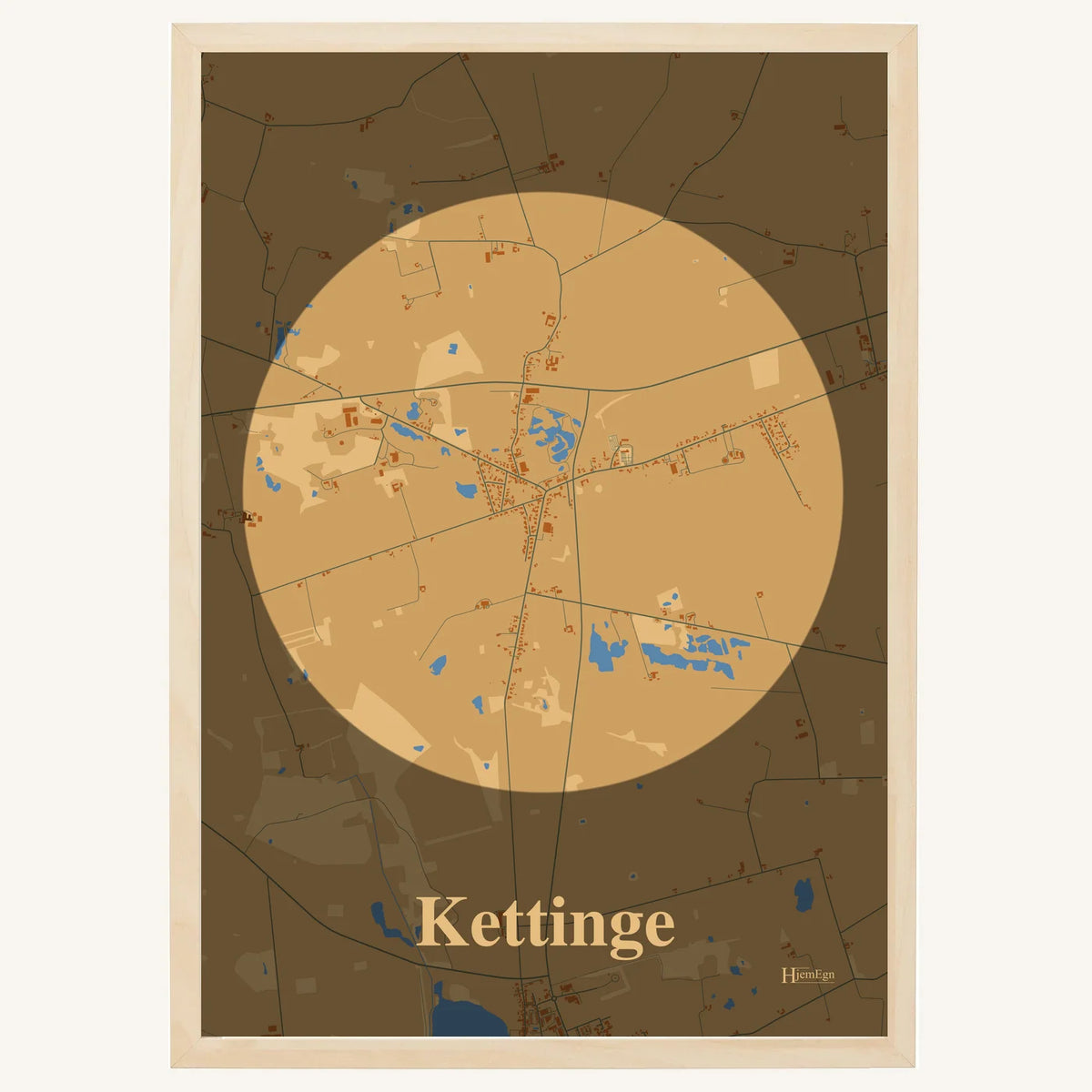 Kettinge plakat – Centrum 2026 – Lys pastel brun