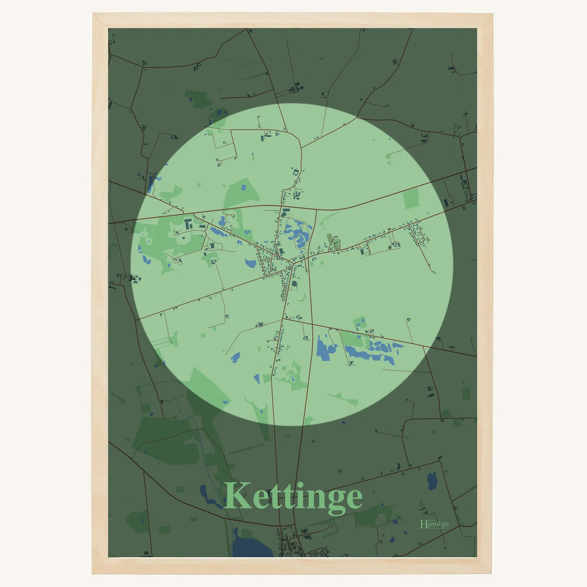 Kettinge plakat – Centrum 2026 – Lys pastel grøn
