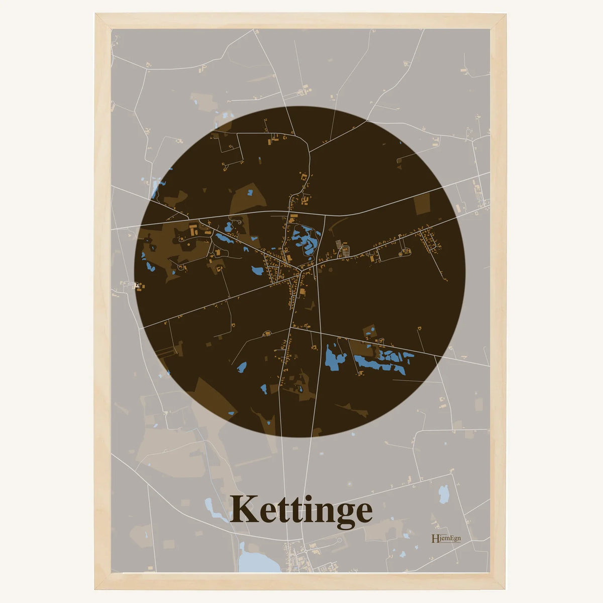 Kettinge plakat – Centrum 2026 – Mørk brun
