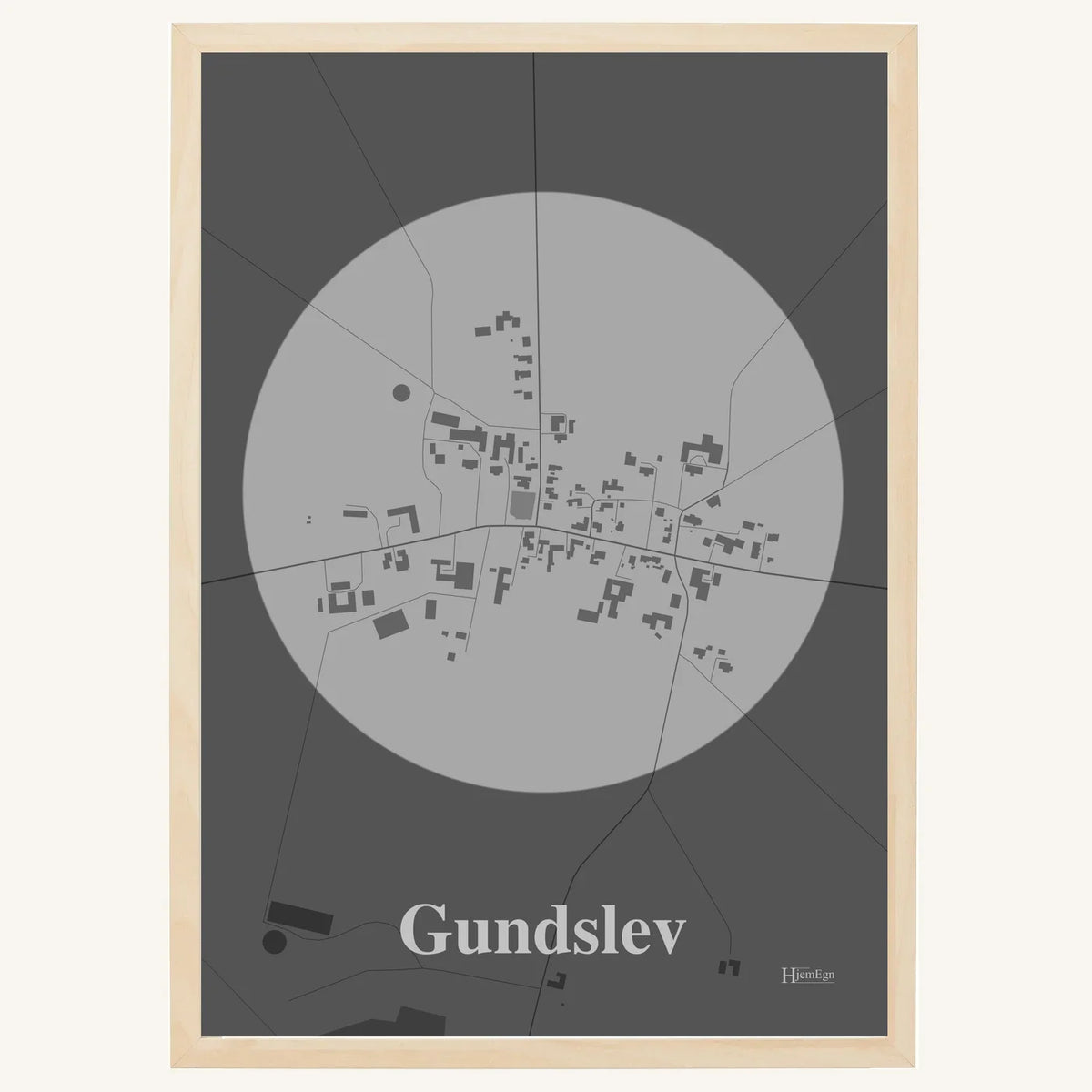 Gundslev plakat – Centrum 2026 – Lys pastel grå