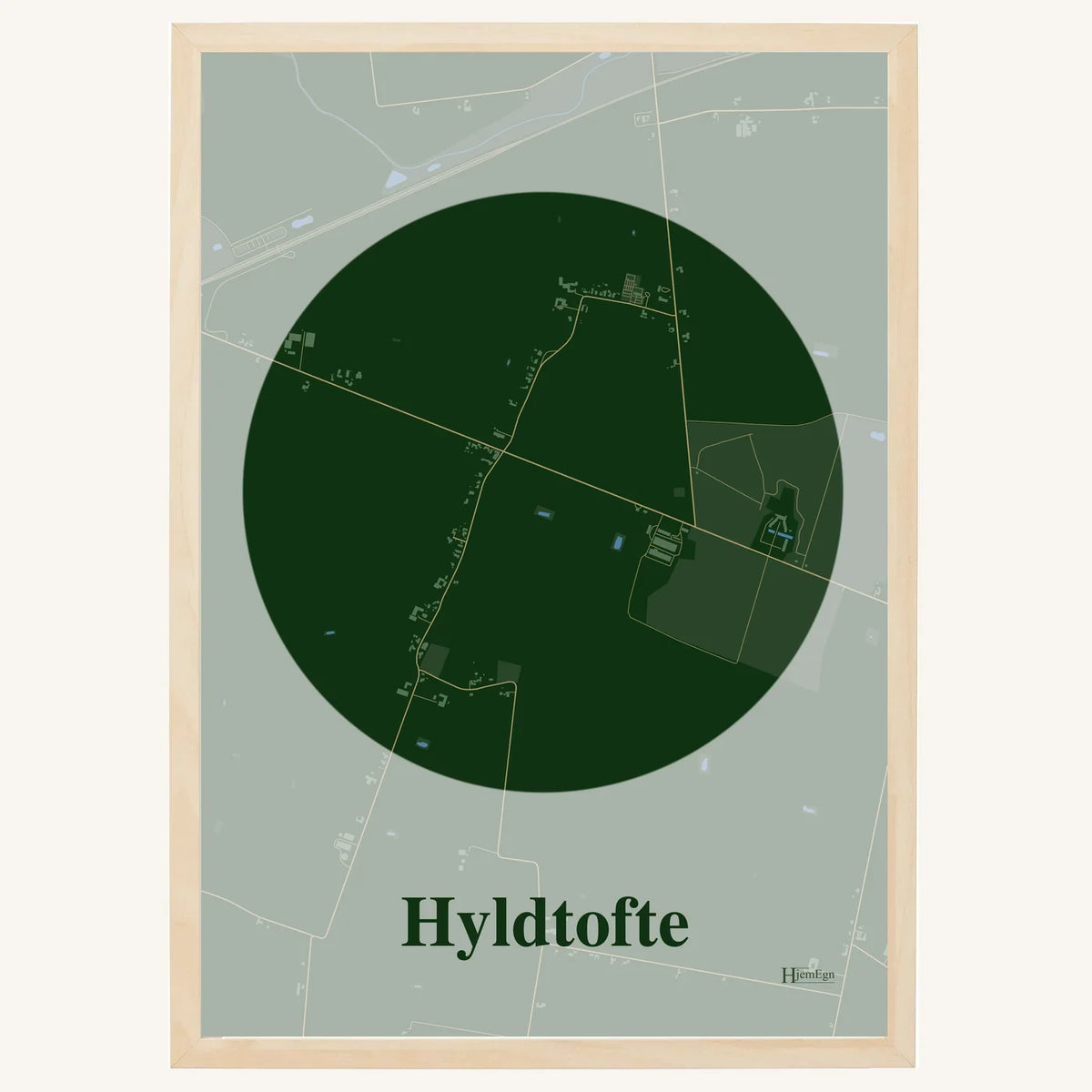 Hyldtofte plakat – Centrum 2026 – Mørk grøn