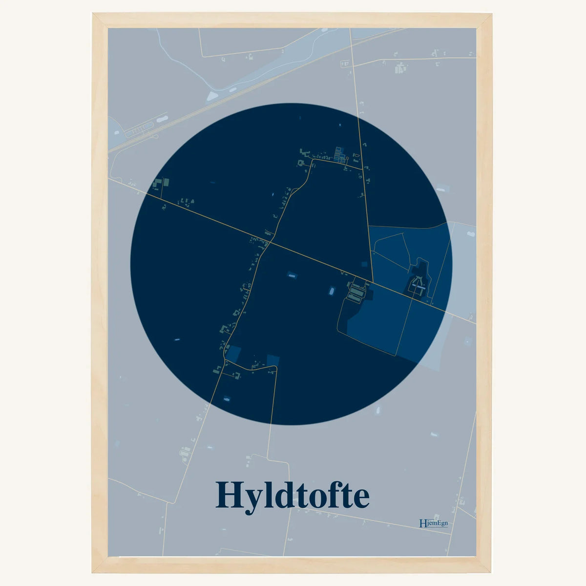 Hyldtofte plakat – Centrum 2026 – Mørk blå