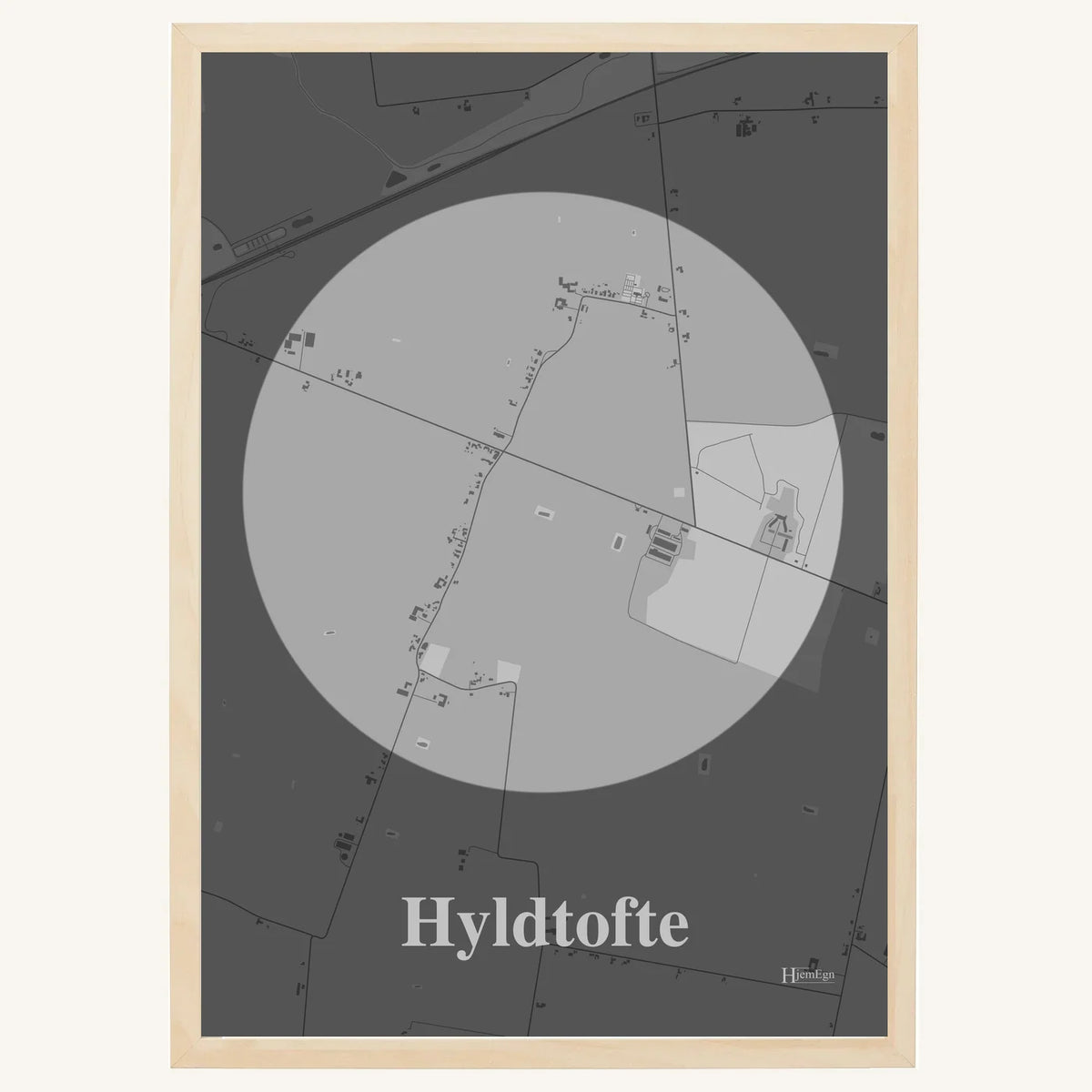Hyldtofte plakat – Centrum 2026 – Lys pastel grå