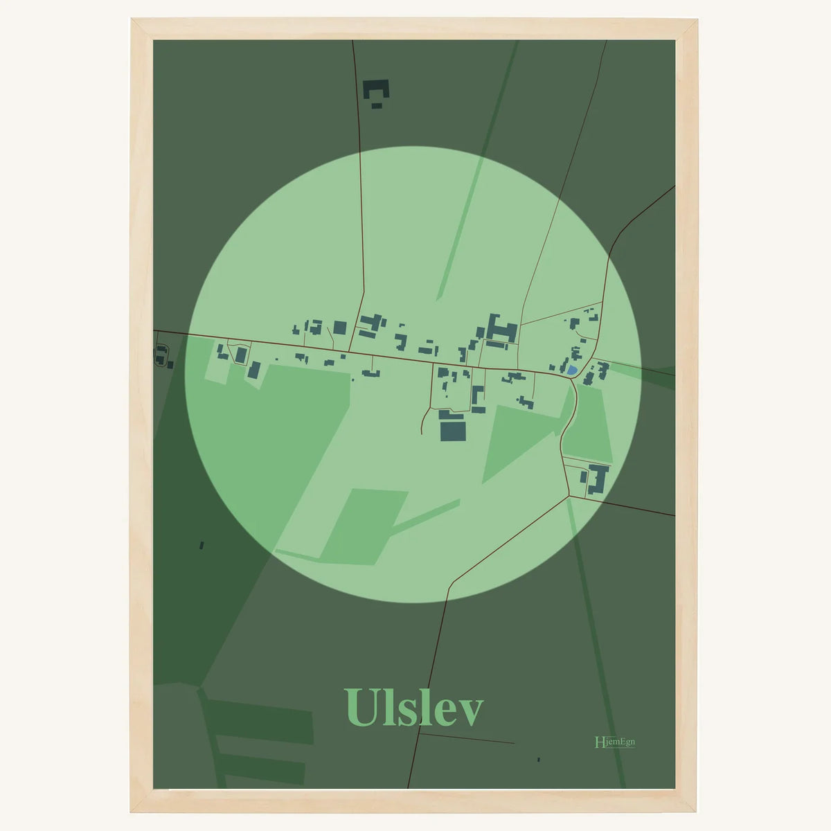 Ulslev plakat – Centrum 2026 – Lys pastel grøn