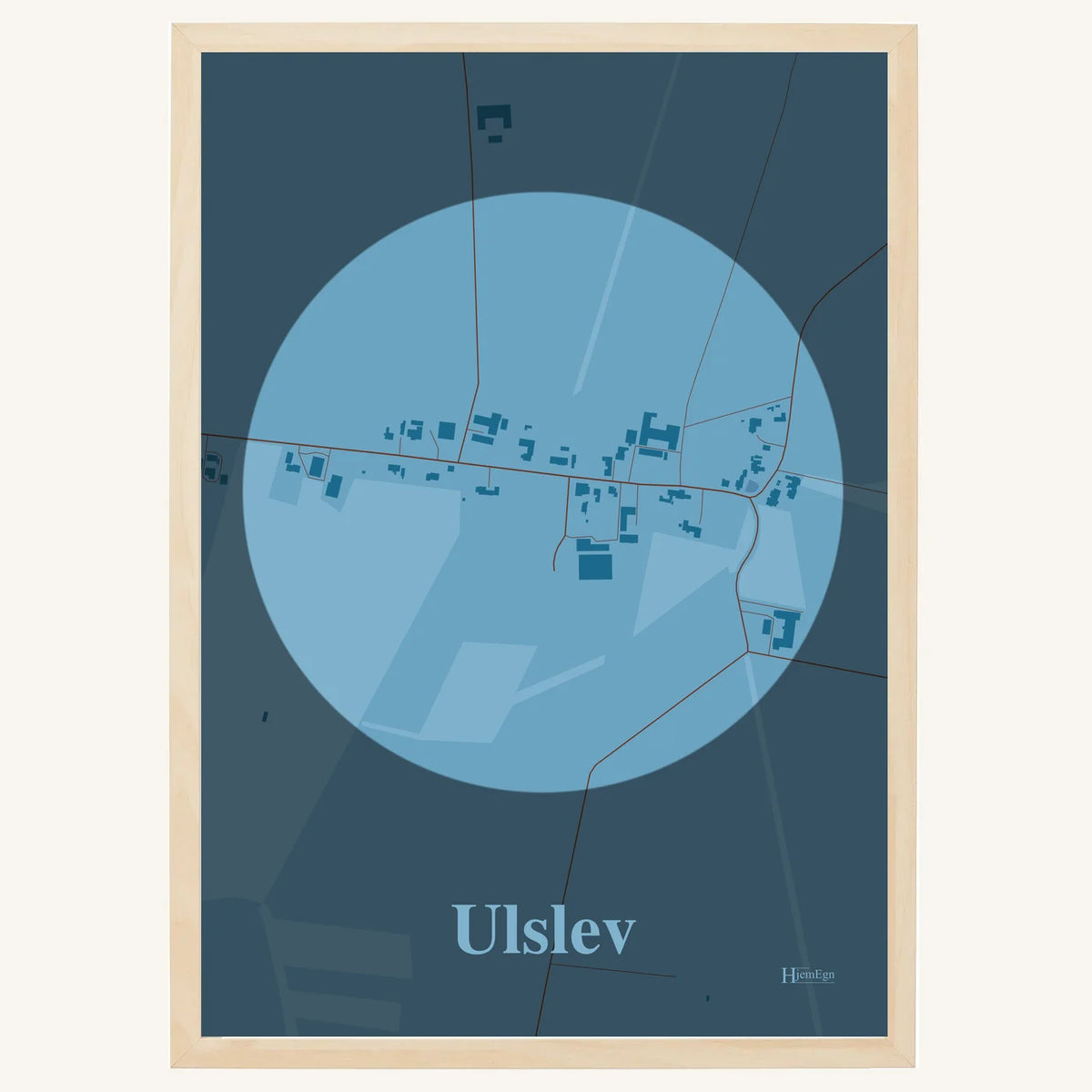 Ulslev plakat – Centrum 2026 – Lys pastel blå