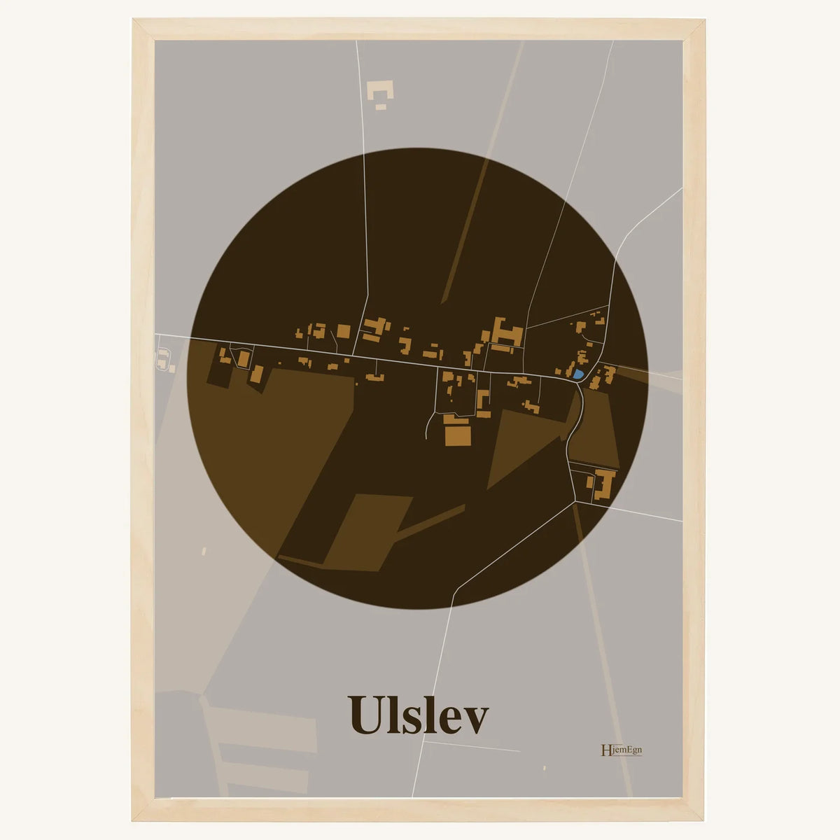 Ulslev plakat – Centrum 2026 – Mørk brun