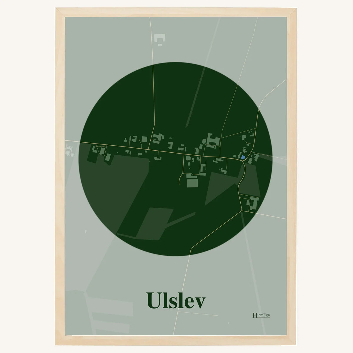Ulslev plakat – Centrum 2026 – Mørk grøn
