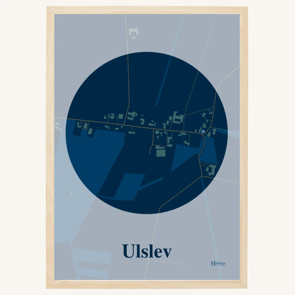 Ulslev plakat – Centrum 2026 – Mørk blå