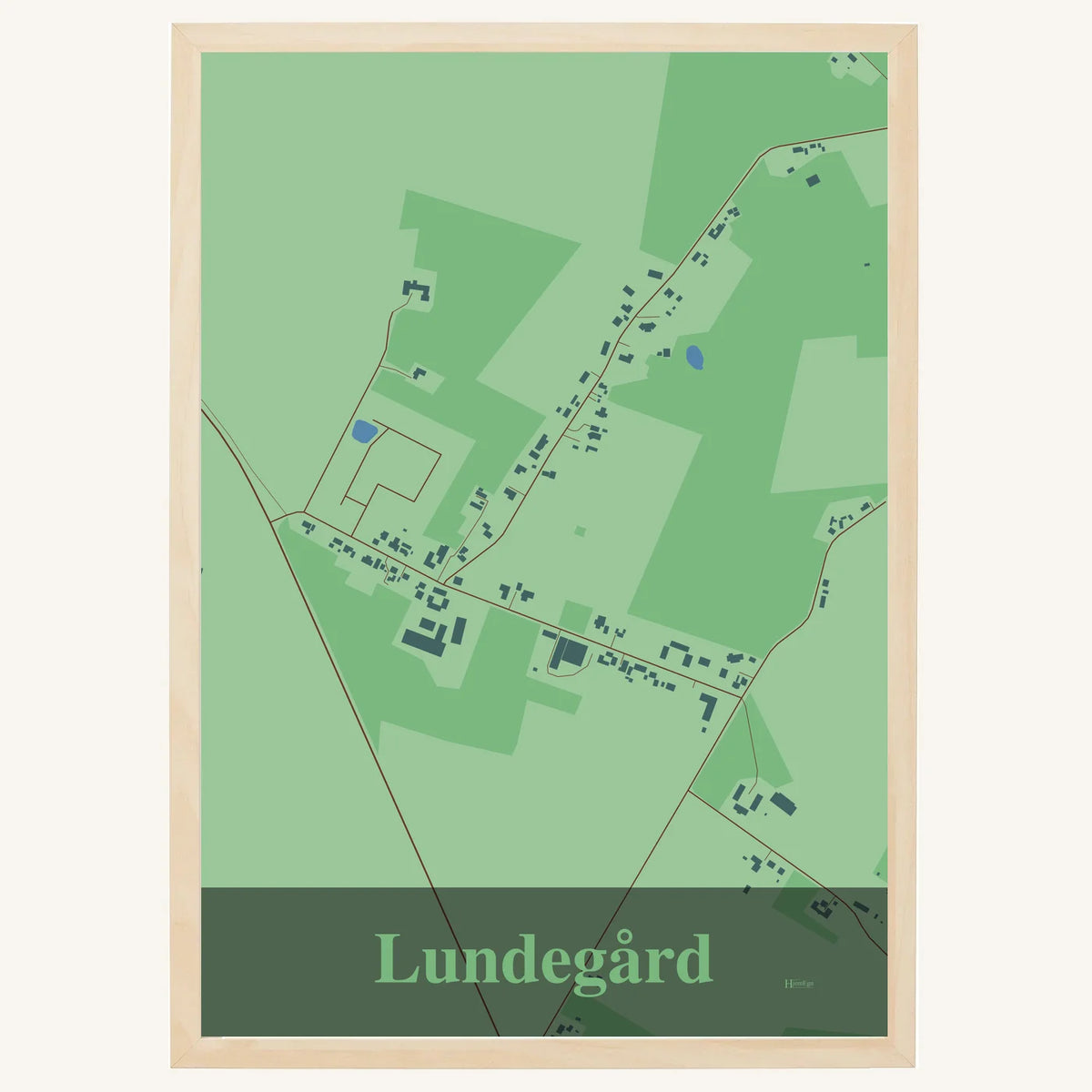 Lundegård plakat – Firkantet 2026 – Lys pastel grøn