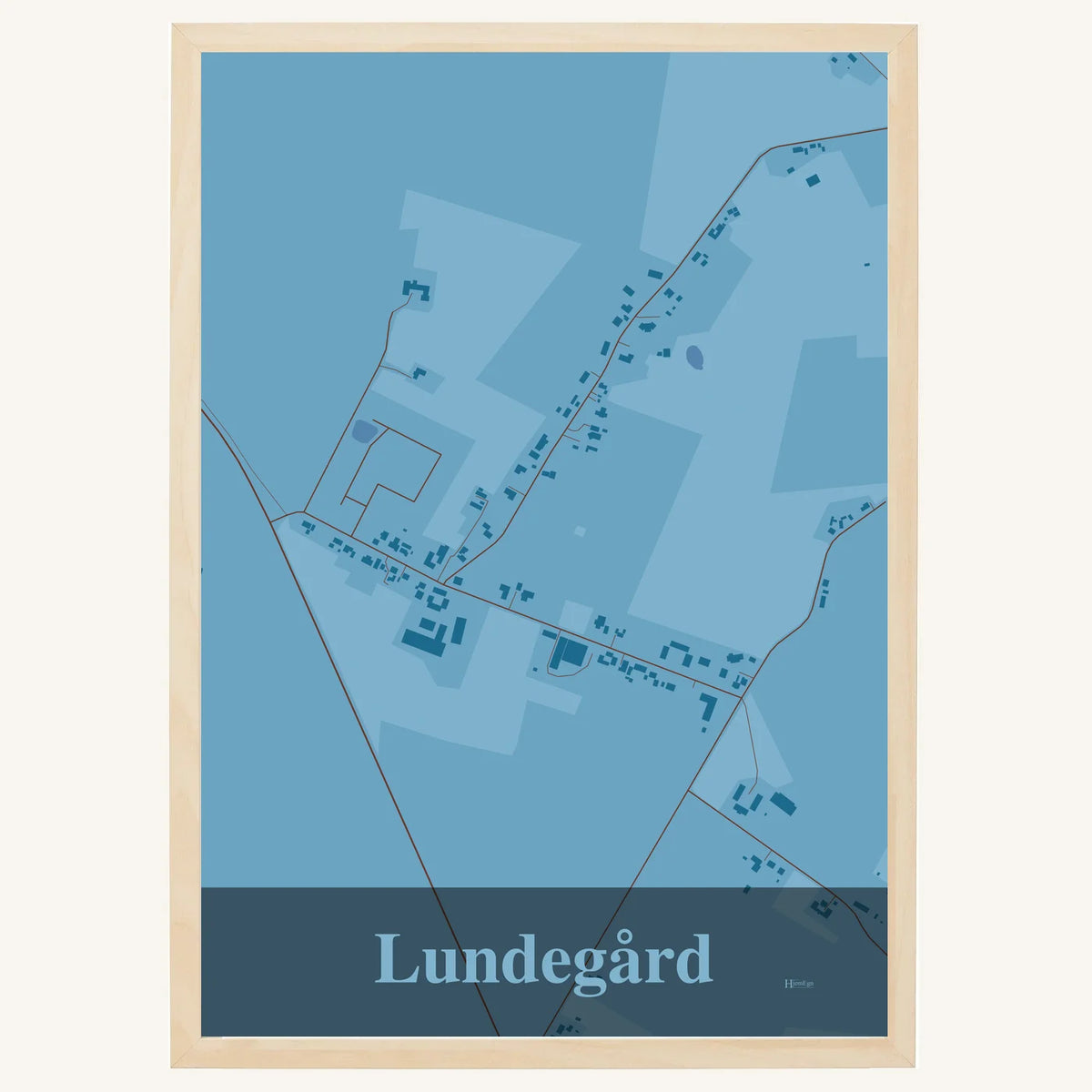 Lundegård plakat – Firkantet 2026 – Lys pastel blå