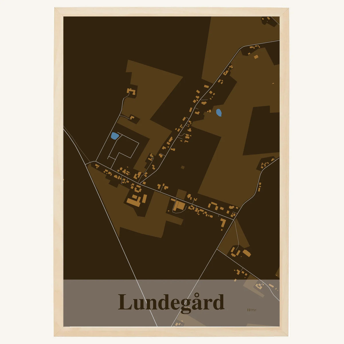 Lundegård plakat – Firkantet 2026 – Mørk brun