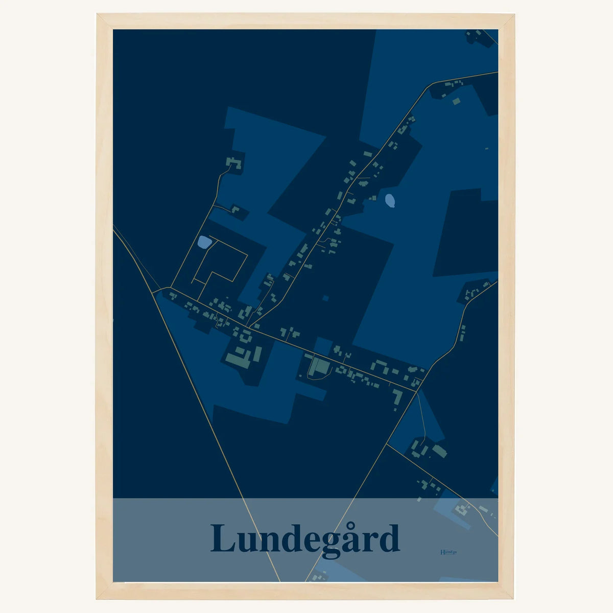 Lundegård plakat – Firkantet 2026 – Mørk blå