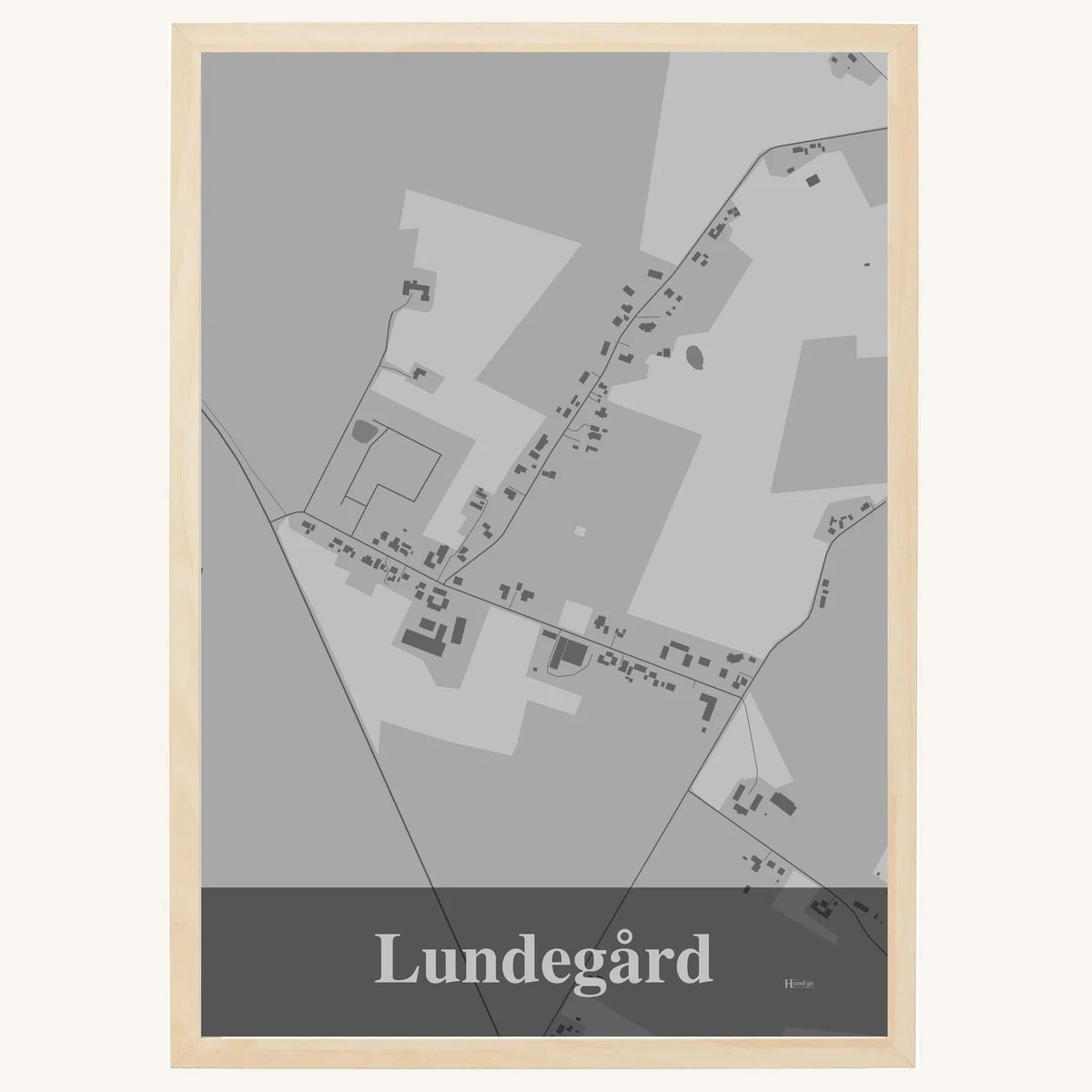 Lundegård plakat – Firkantet 2026 – Lys pastel grå