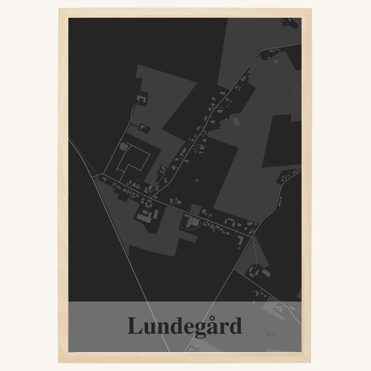 Lundegård plakat – Firkantet 2026 – Mørk grå