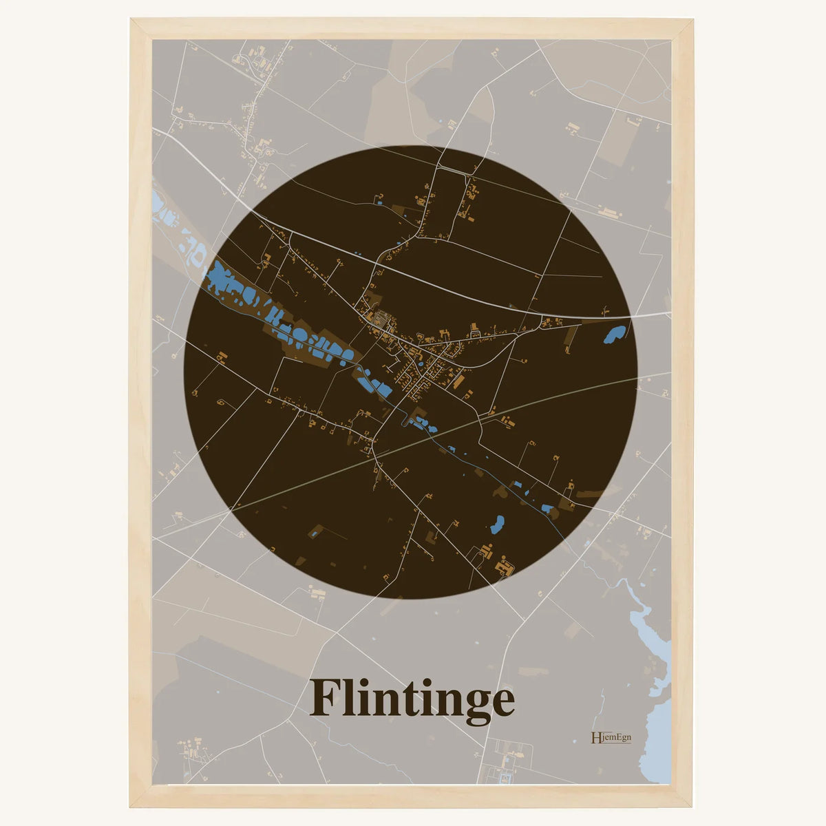 Flintinge plakat – Centrum 2026 – Mørk brun