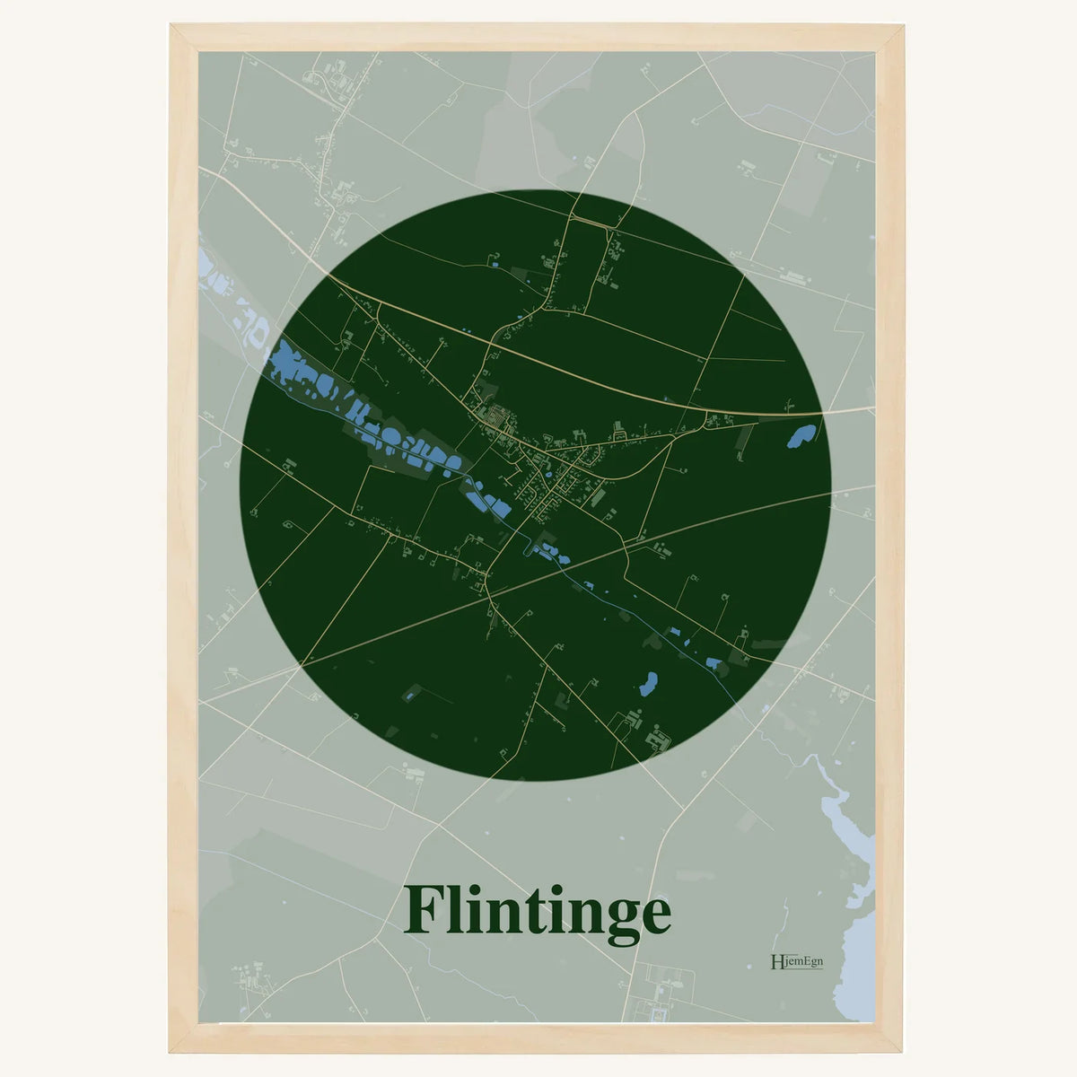 Flintinge plakat – Centrum 2026 – Mørk grøn