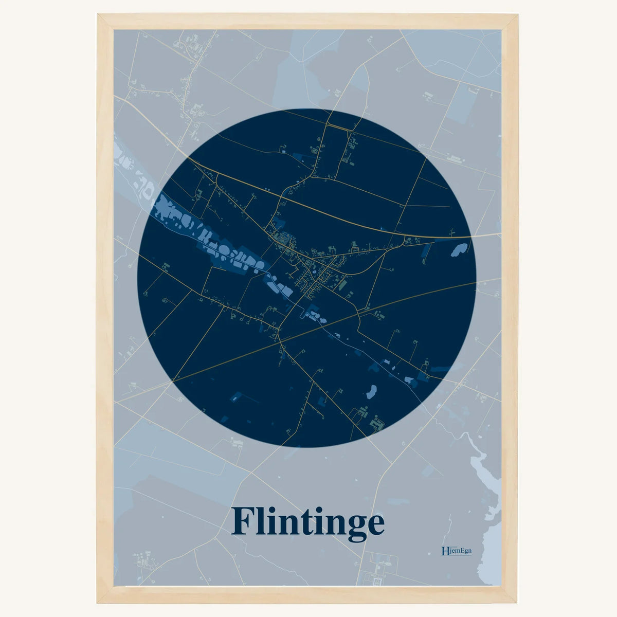 Flintinge plakat – Centrum 2026 – Mørk blå