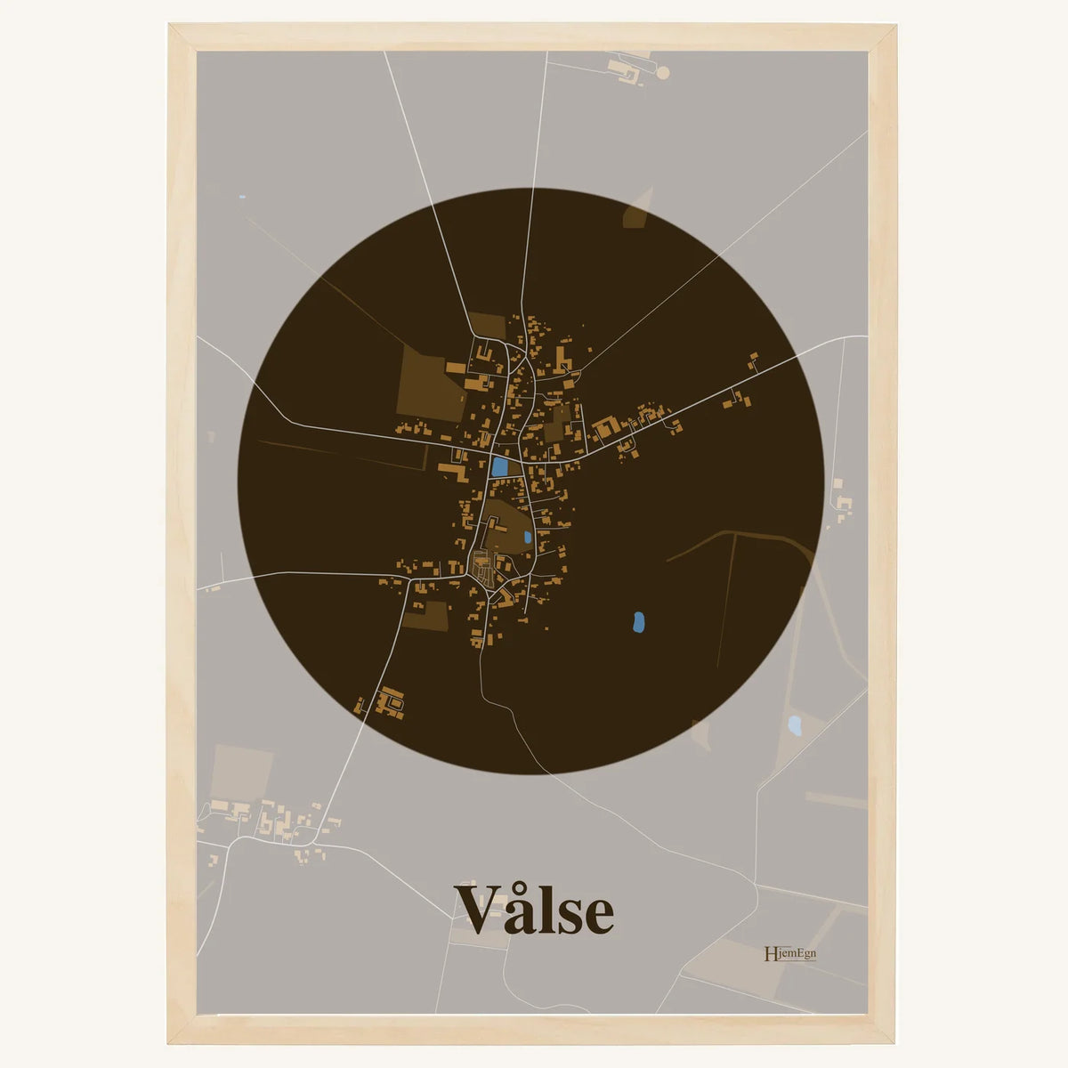 Vålse plakat – Centrum 2026 – Mørk brun