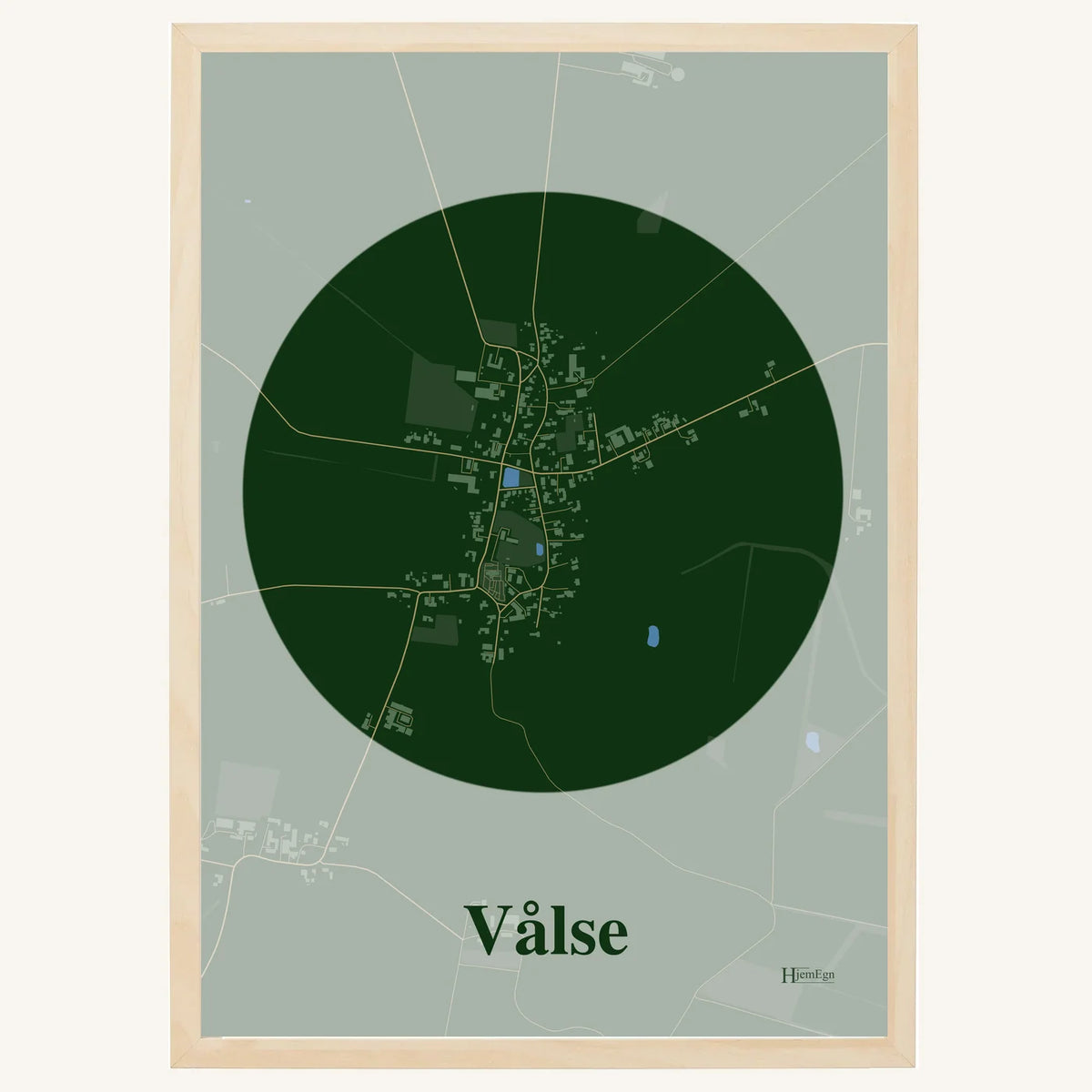 Vålse plakat – Centrum 2026 – Mørk grøn