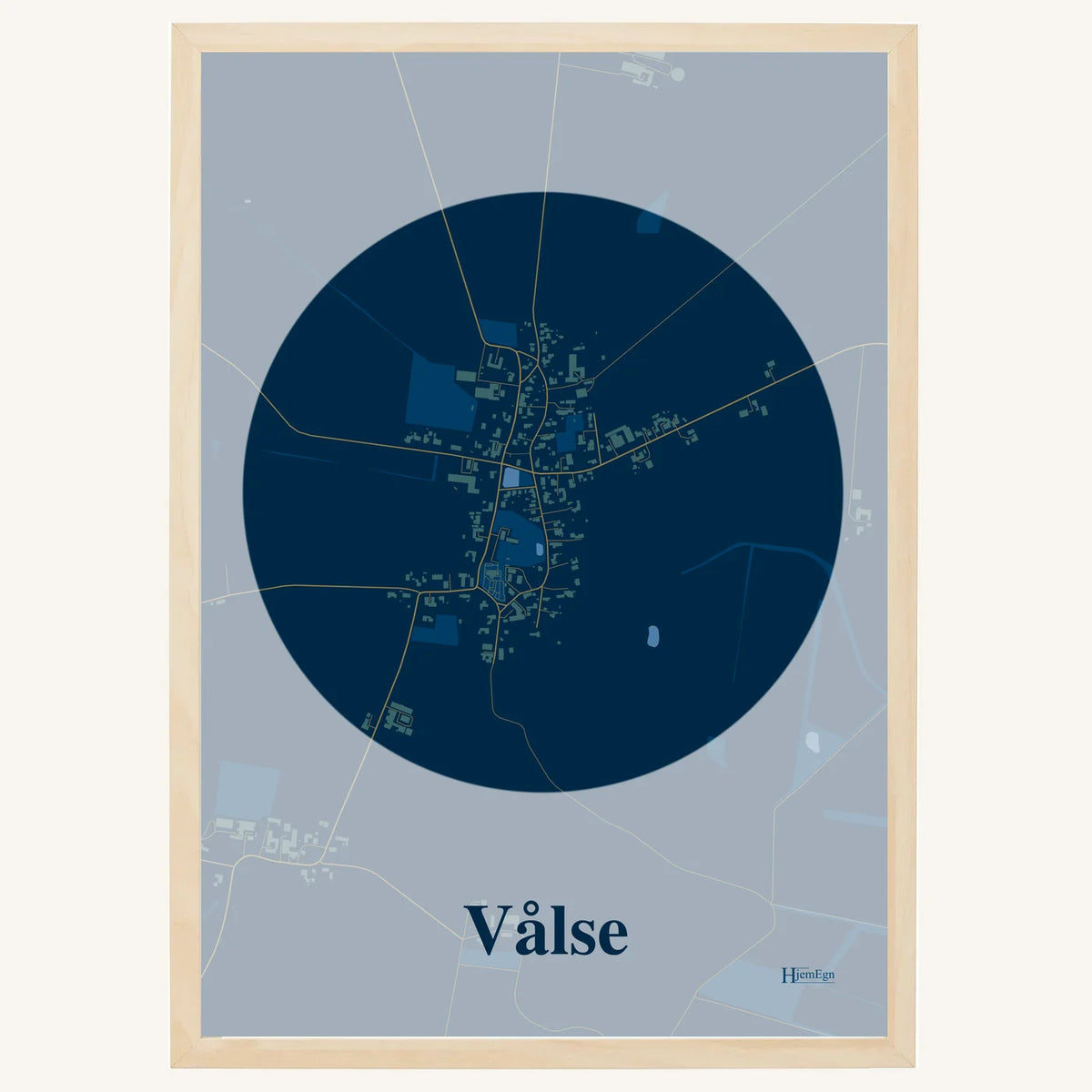 Vålse plakat – Centrum 2026 – Mørk blå