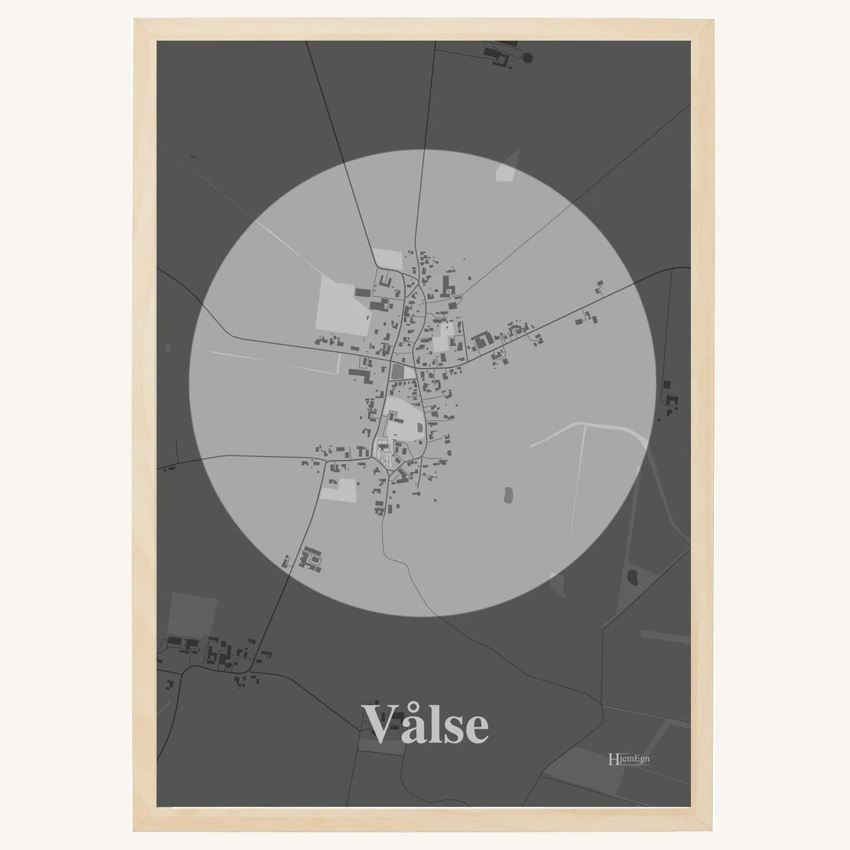 Vålse plakat – Centrum 2026 – Lys pastel grå