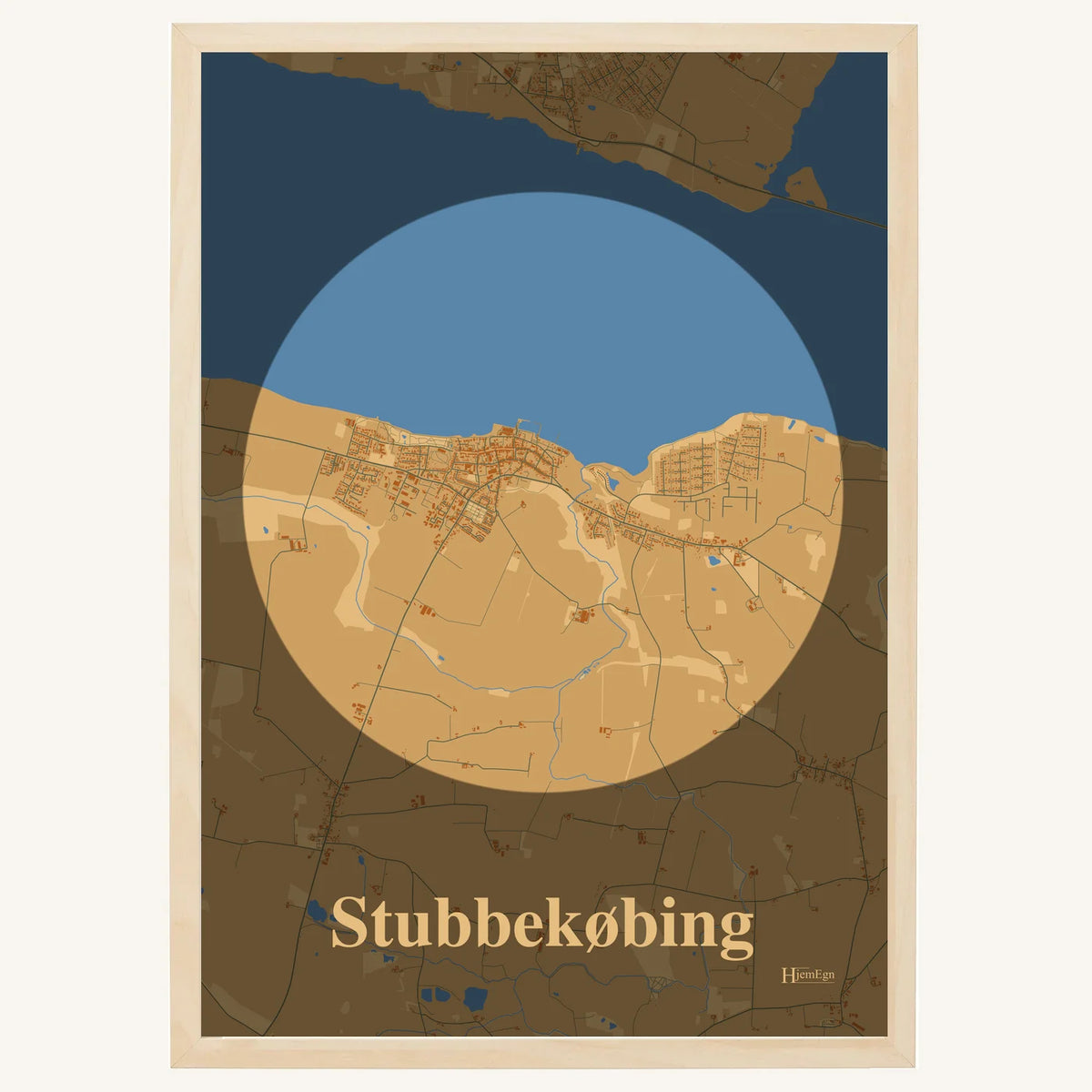Stubbekøbing plakat – Centrum 2026 – Lys pastel brun