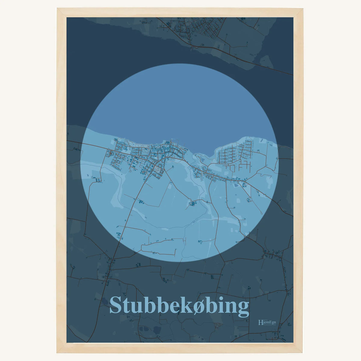 Stubbekøbing plakat – Centrum 2026 – Lys pastel blå