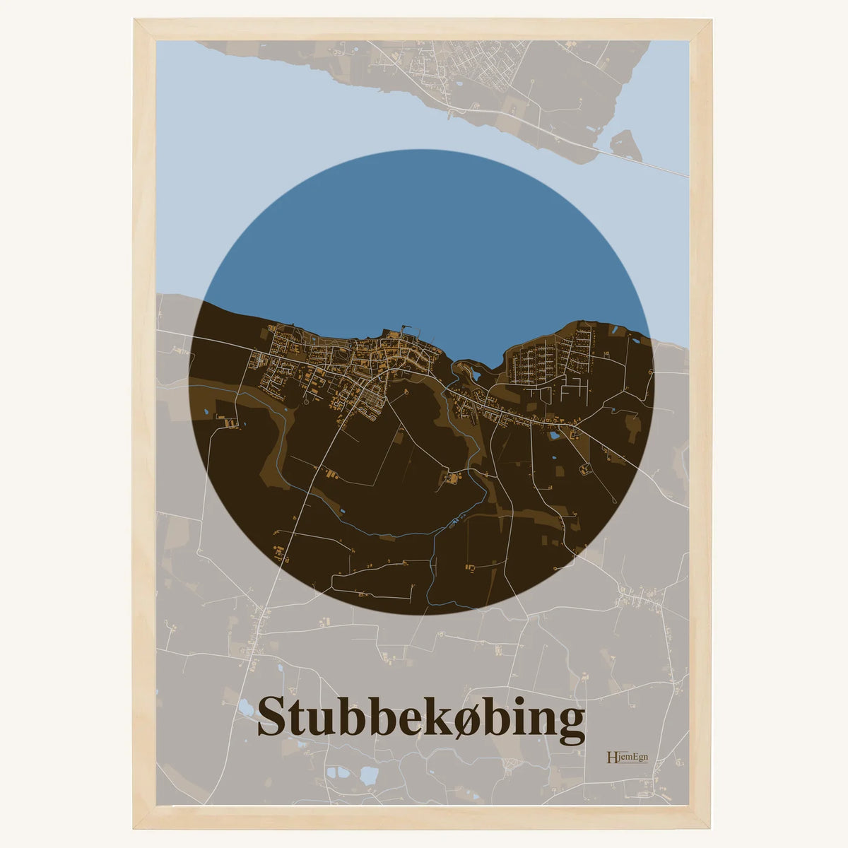 Stubbekøbing plakat – Centrum 2026 – Mørk brun